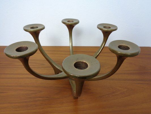 Brutalist Bronze Candleholder By Michael Harjes, 1960s photo buy