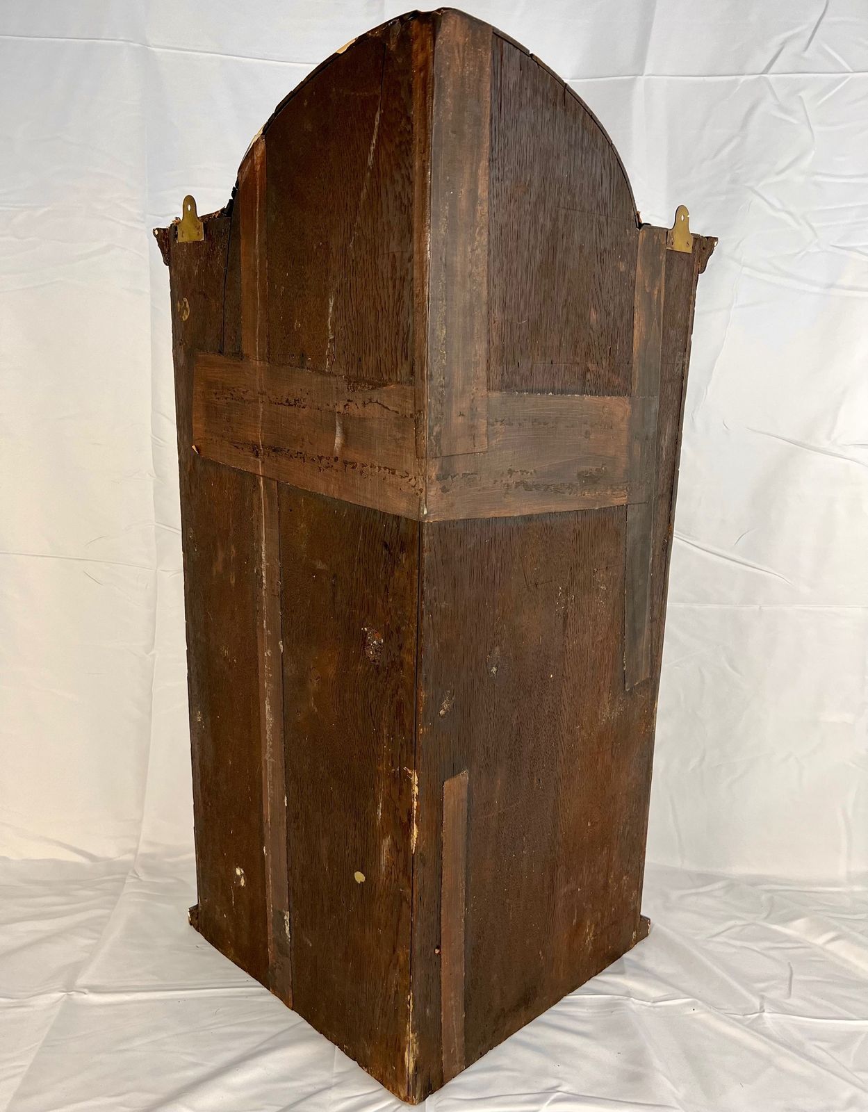 photo buy Queen Anne Walnut Wall Hanging Corner Cupboard With Mirror