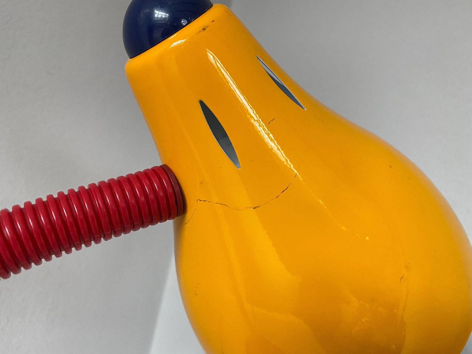 photo furniture Postmodern Pop Art Table Lamp . Primary Colors Memphis Style Desk Lamp By Massive Belgium. Multicolor Yellow Red Blue Lamp
