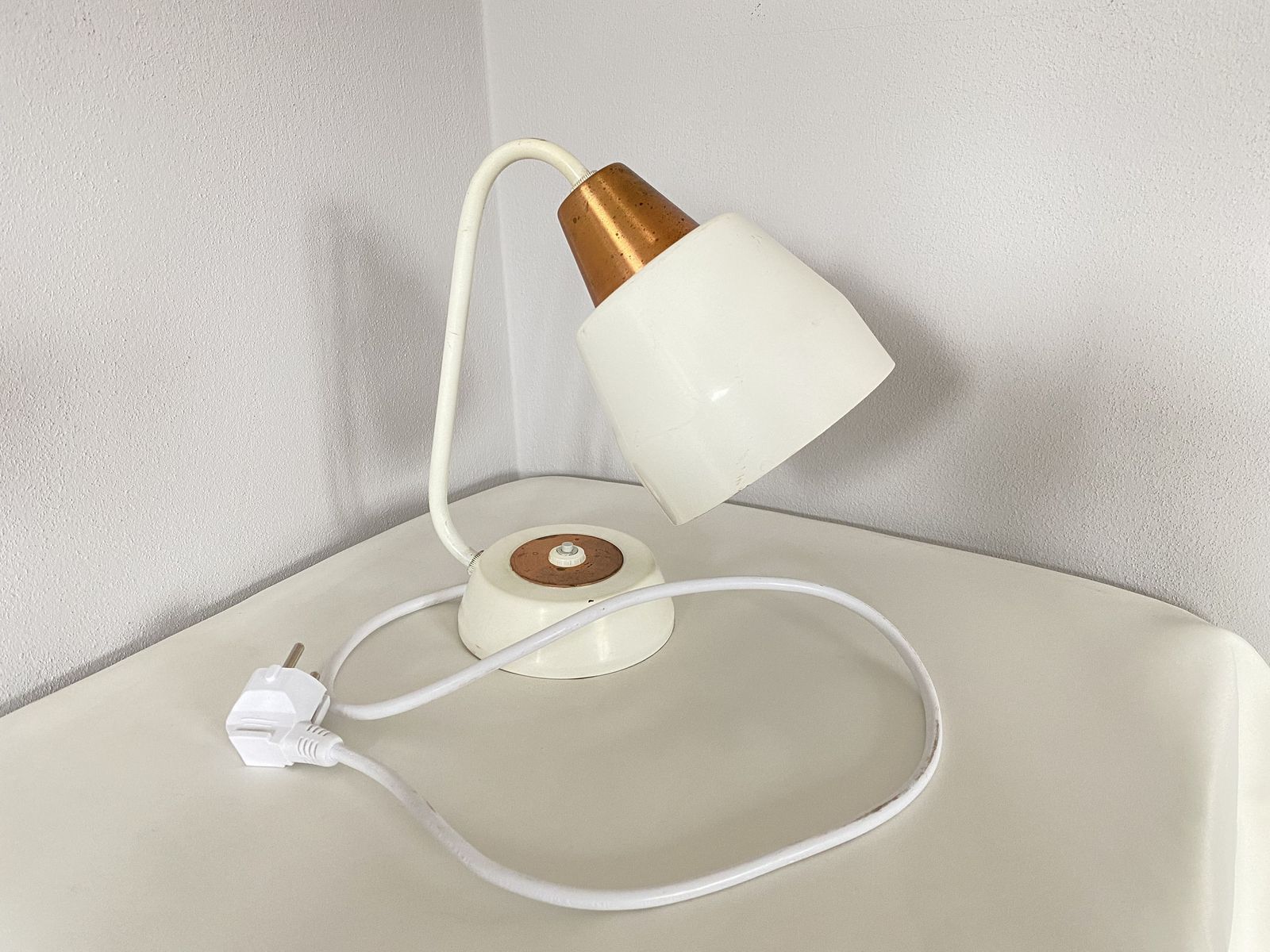 Retro Desk / Bedside Lamp By Drukov Brno , 1970s , Mid Century Style, Czechoslovakia , Fully Functional Original Condition photo furniture