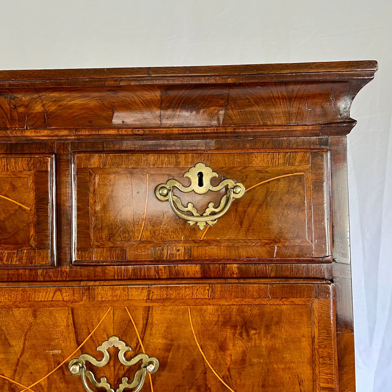 photo buy George II Inlaid Walnut Chest On Chest