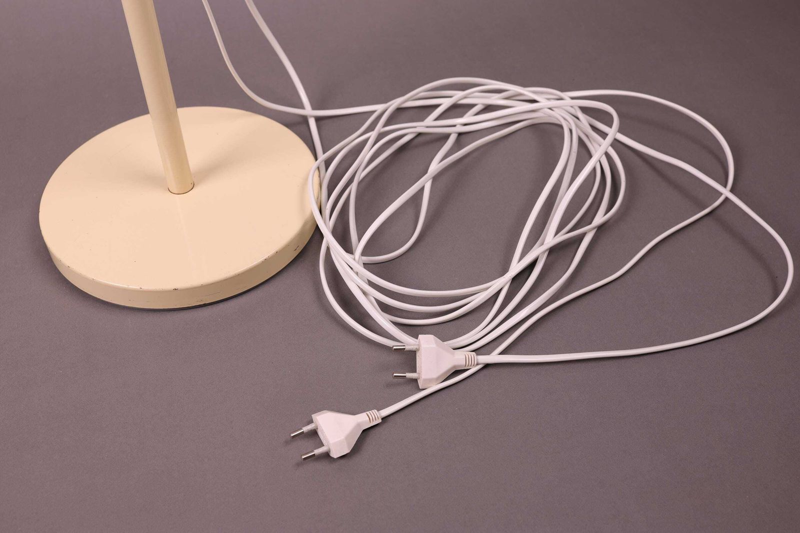 photo for sale 1970s Cream Floor Lamp | Vintage Adjustable Lamp | Mid Century Modern Lighting