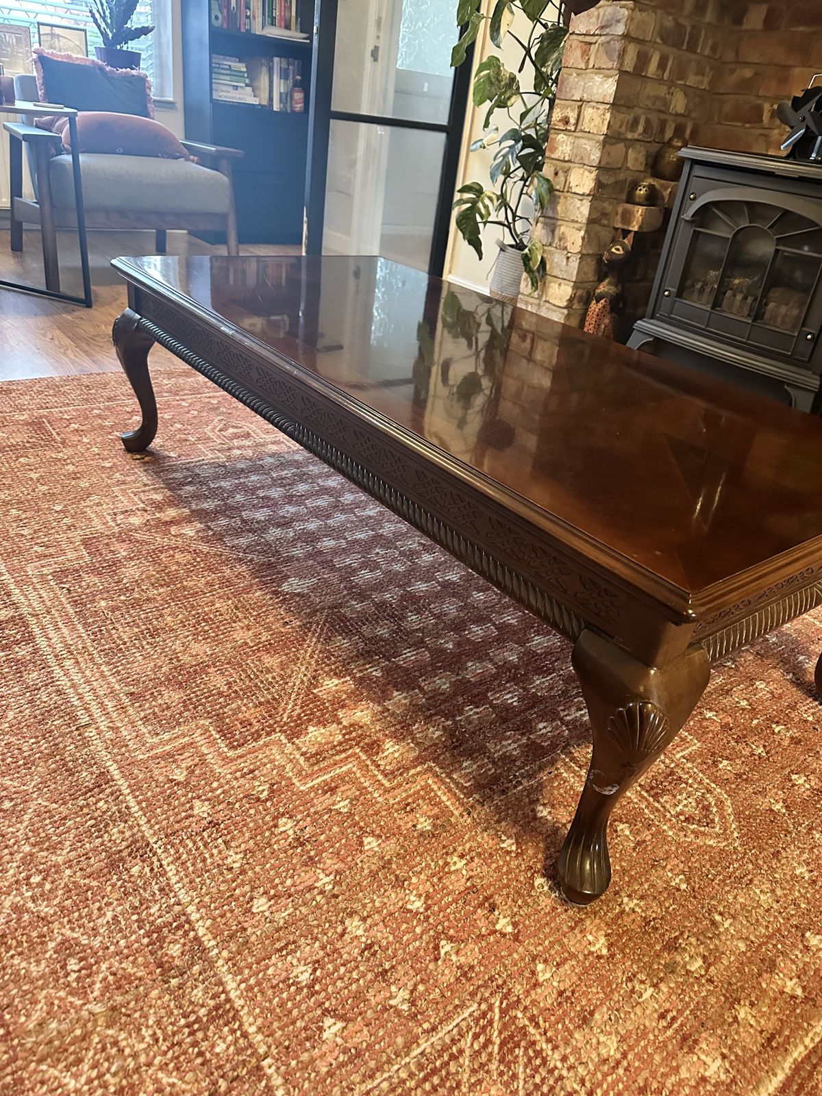 Queen Anne Mahogany Coffee Table photo Furniture