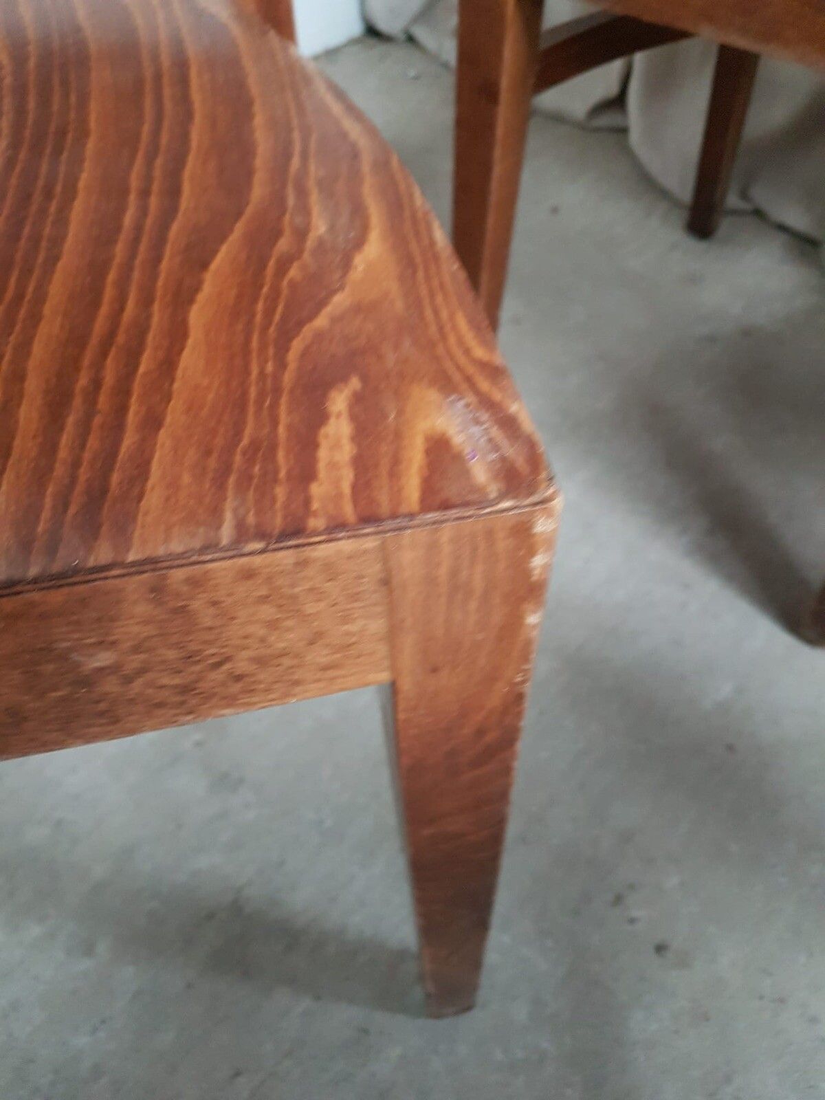 photo vinterior Vtg Mid Century Style Industrial Set Of 4 Stacking Dining Chairs Retro R665