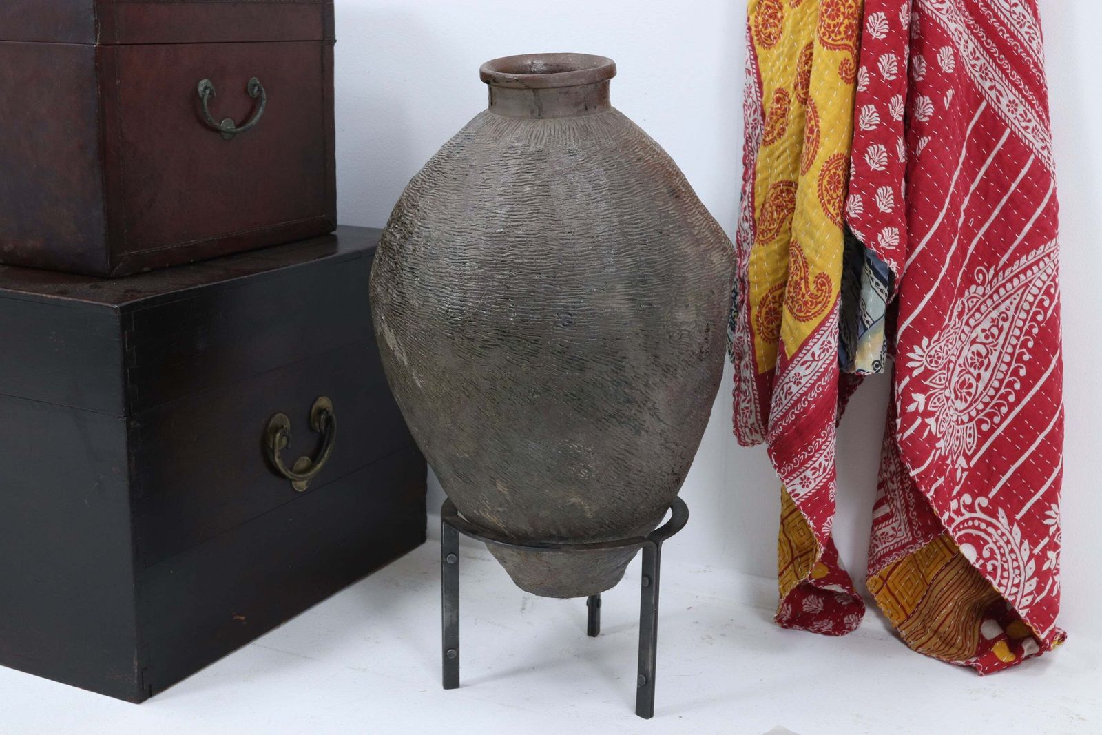 Mid 19th Century Handmade Chinese Rice Wine Jar (1)