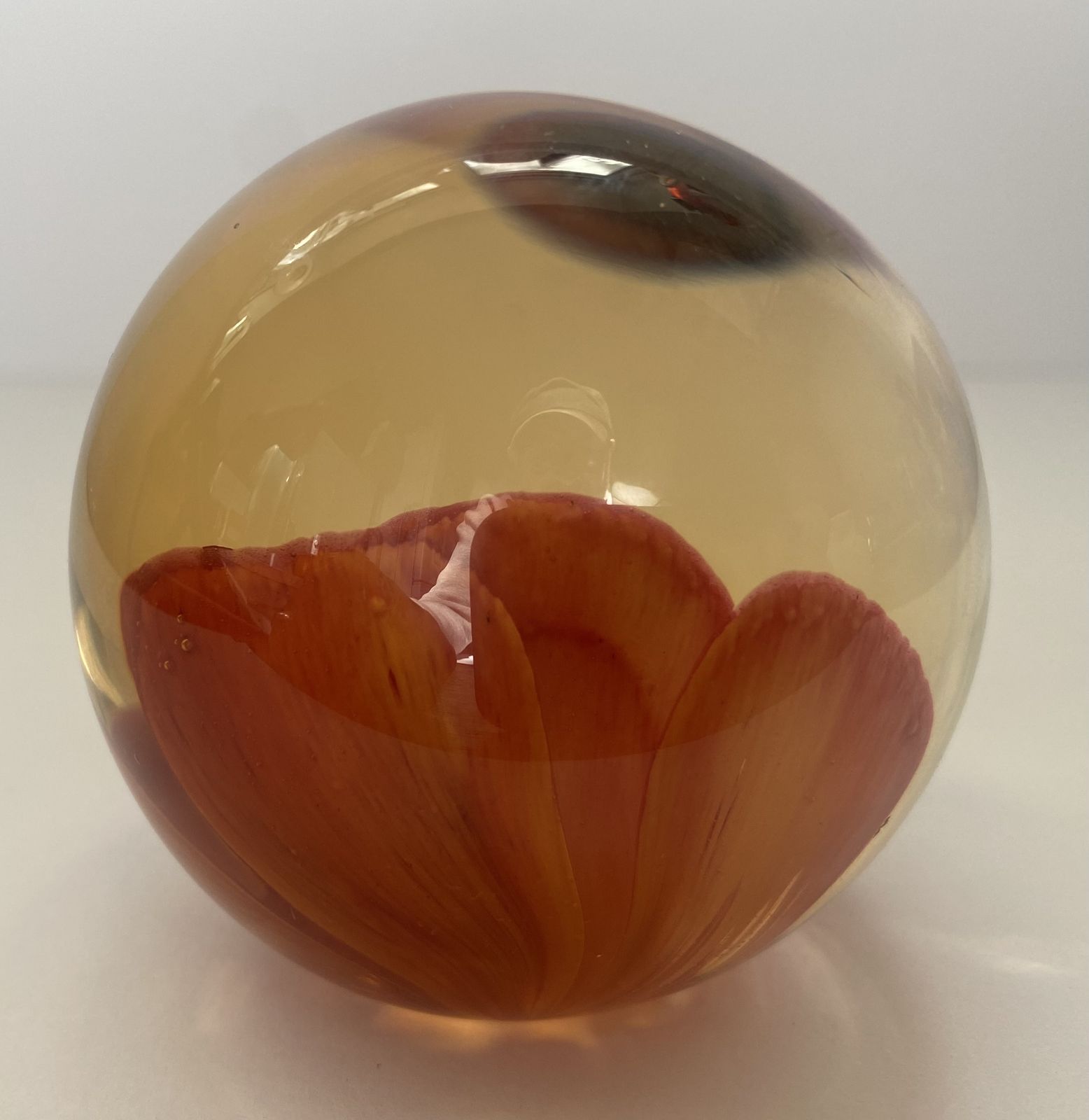 Caithness, Queen Elizabeth Rose, Golden Jubilee Commemorative Paperweight photo vinterior