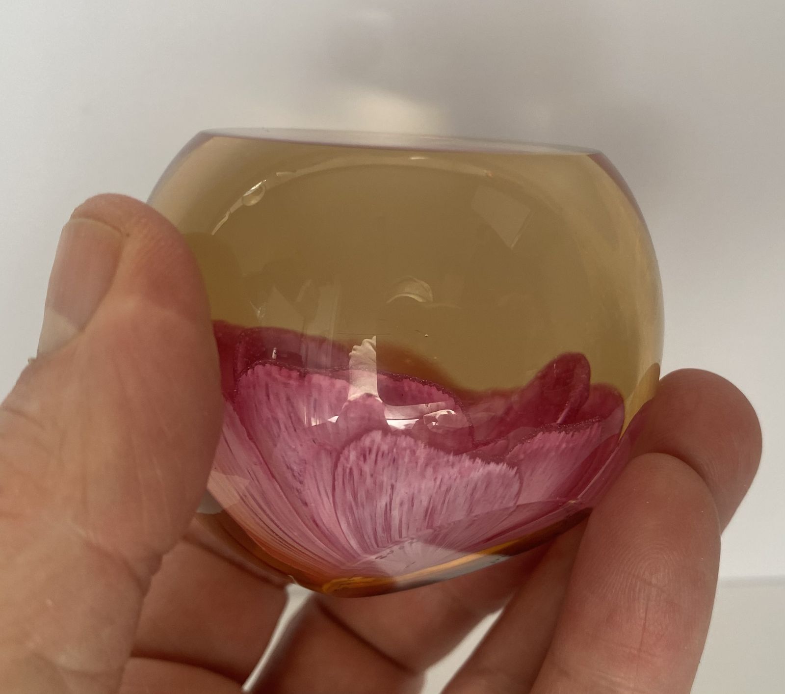 photo for sale Caithness, Queen Elizabeth Rose, Golden Jubilee Commemorative Paperweight
