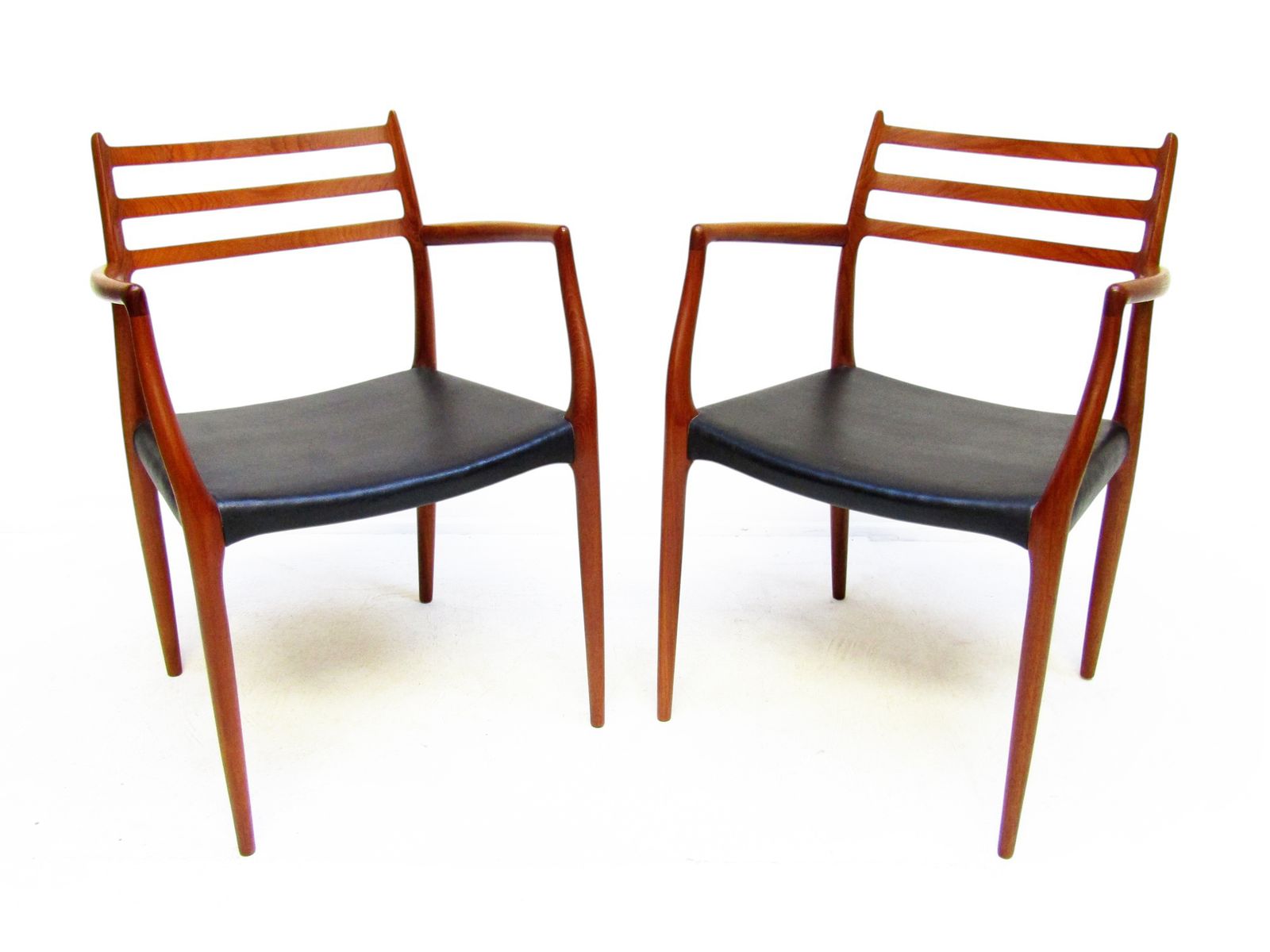 Set Of Four Exceptional 1950s Danish Dining Chairs By Niels Moller, 2x Model 62 And 2x Model 78 photo furniture