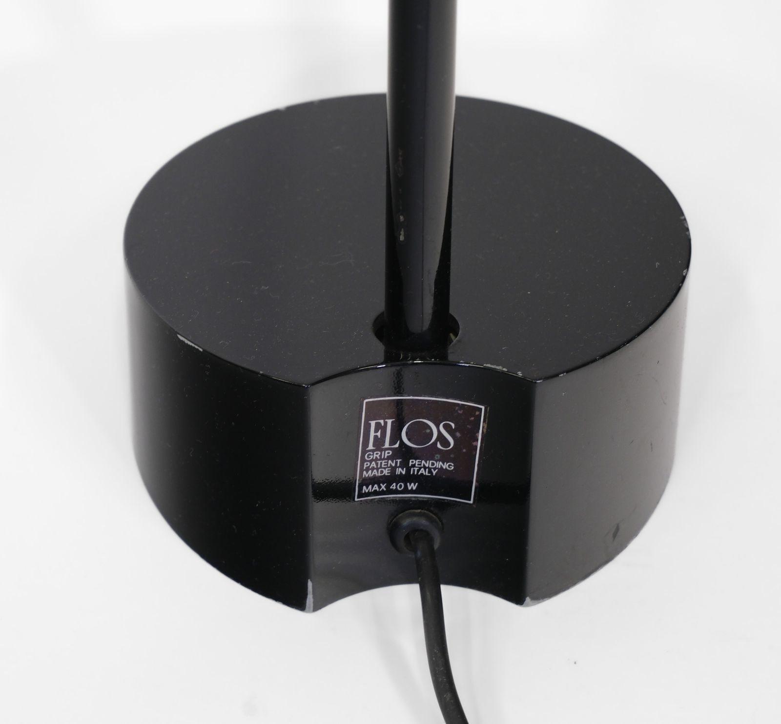 1525.0 Postmodern Black Grip Floor Lamp By Achille Castiglioni For Flos, Italy 1980s photo