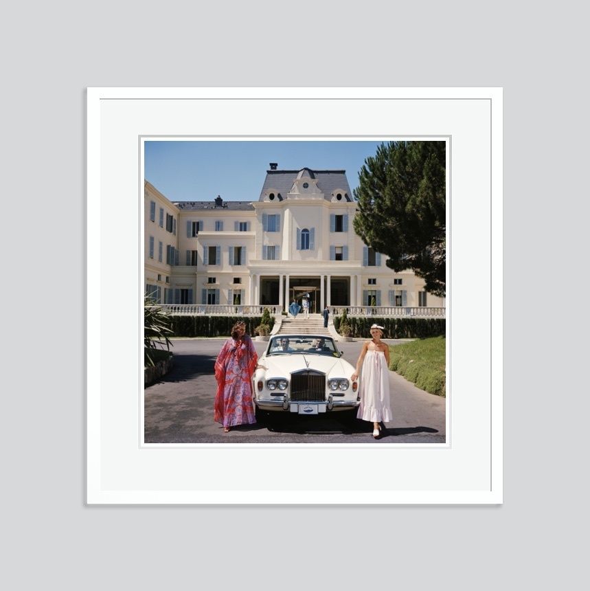 Slim Aarons 'Hotel Du Cap Eden Roc' Framed White photo furniture