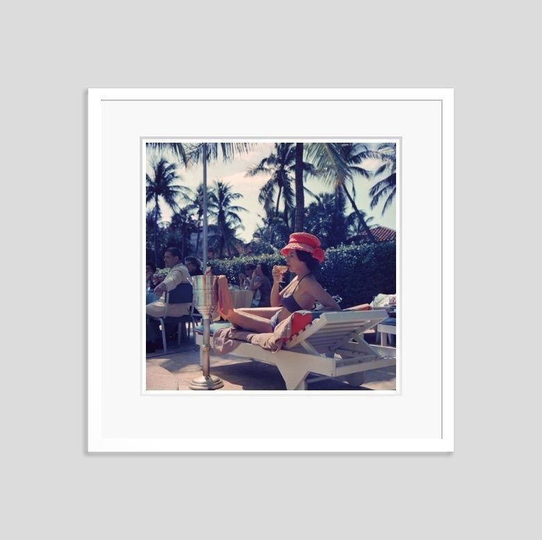 Slim Aarons 'Leisure And Fashion' Framed White photo furniture