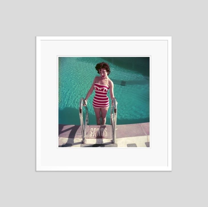 Slim Aarons 'Mara Lane' Framed White photo furniture