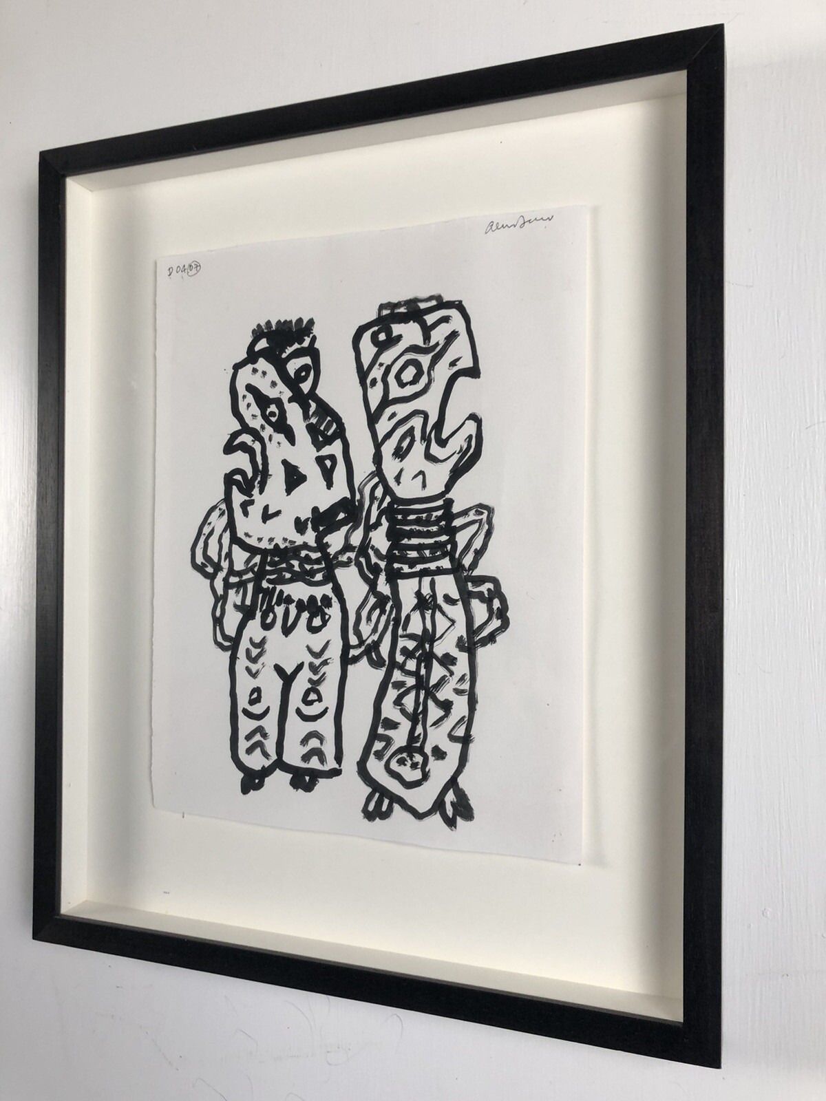 Alan Davie British Contemporary Oil On Paper, Opus D.04.07 2007 photo 495.0