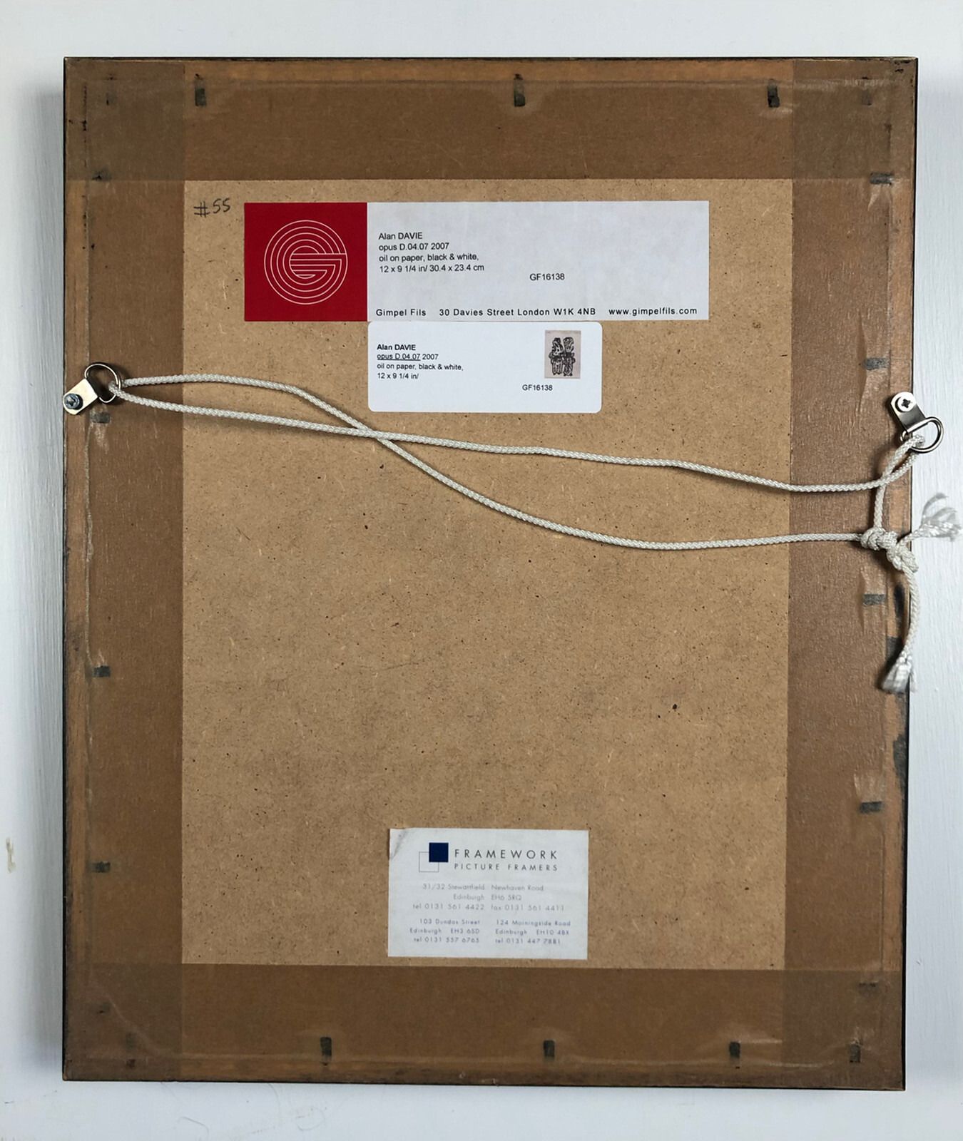 495.0 Alan Davie British Contemporary Oil On Paper, Opus D.04.07 2007 photo