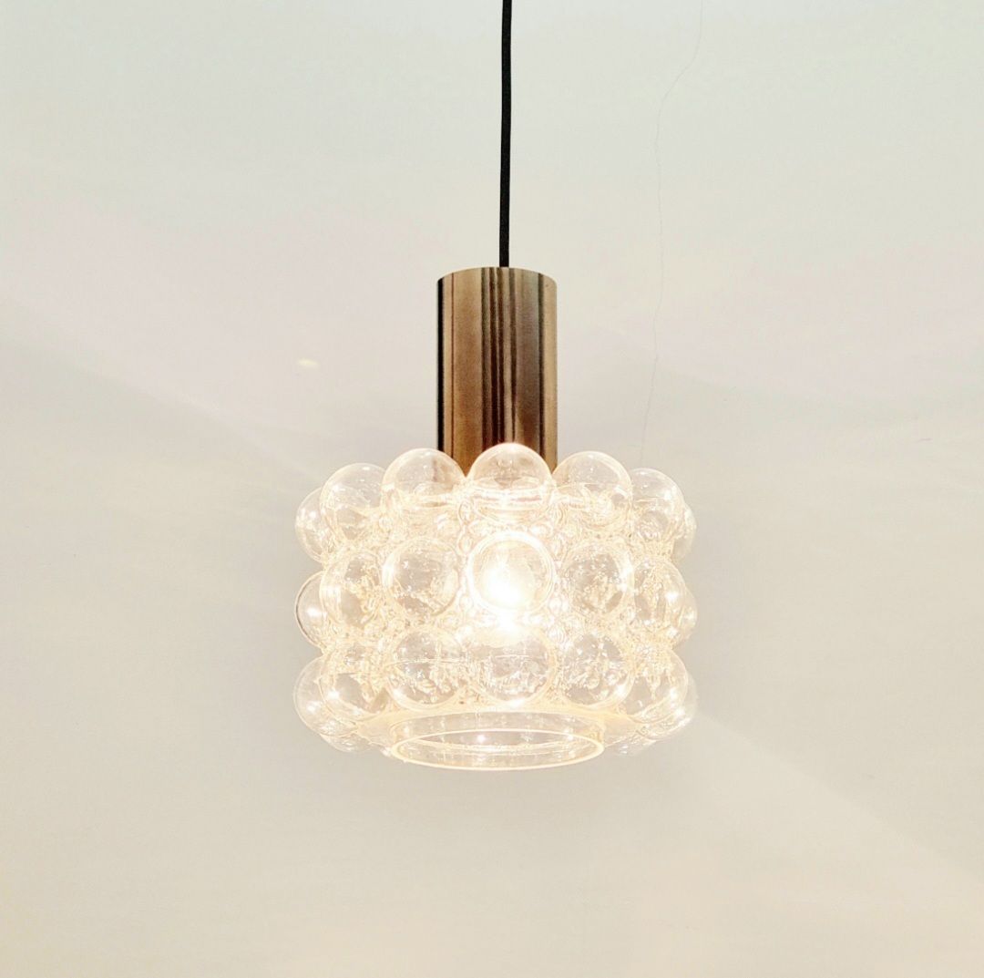 Mid Century Bubble Glass Ceiling Light By Helena Tynell For Limburg, Germany, 1960s photo for sale