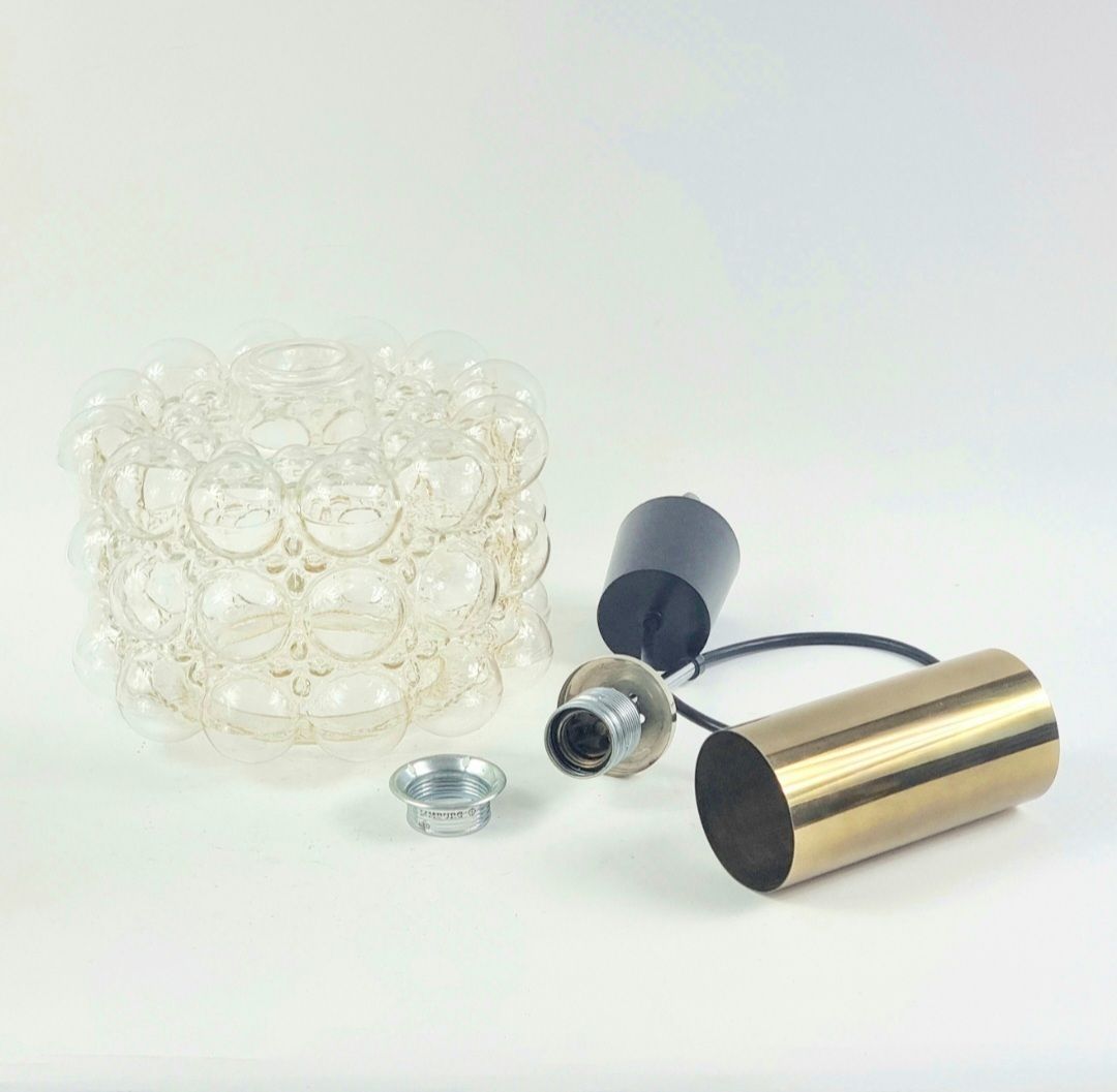 Mid Century Bubble Glass Ceiling Light By Helena Tynell For Limburg, Germany, 1960s photo vintage