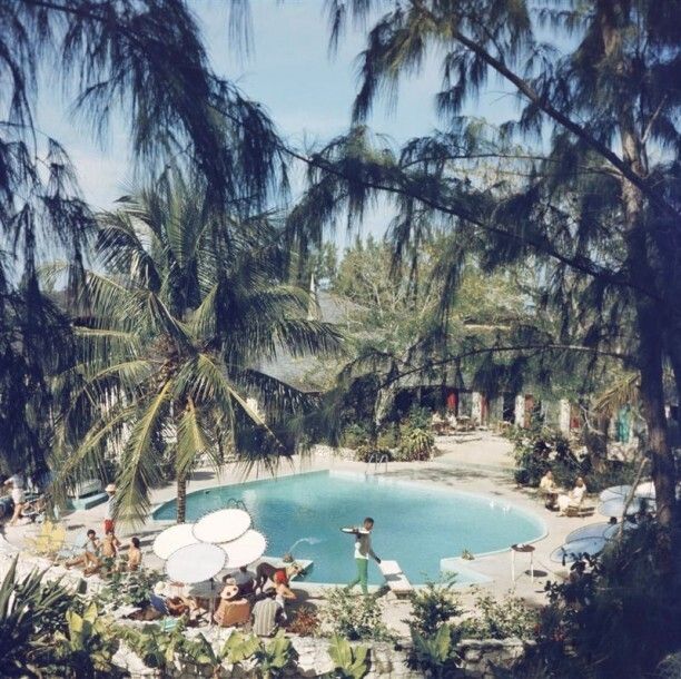 Slim Aarons 'French Leave Hotel' Framed White