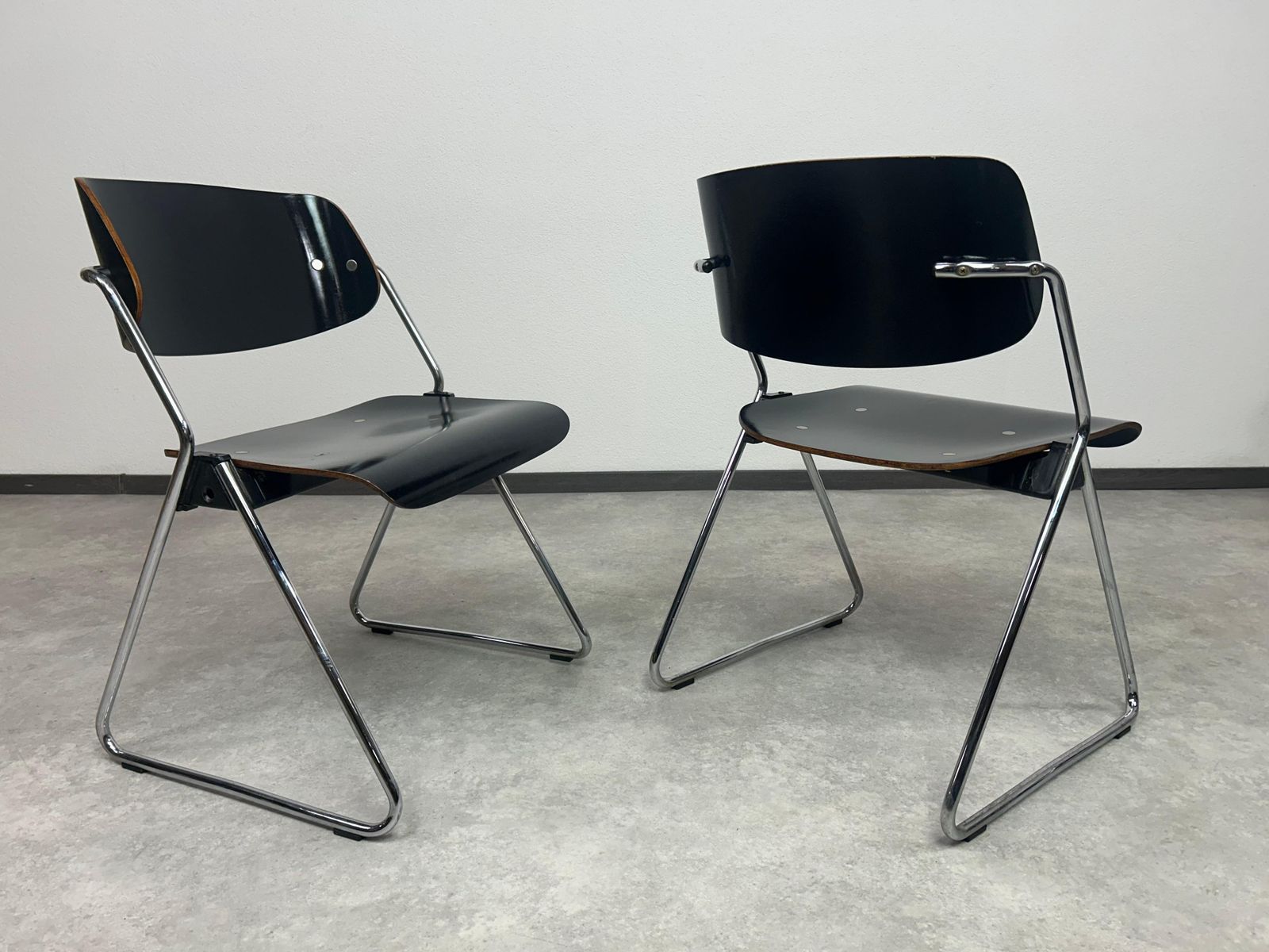 Mid Century Modern Dining Chairs No.614/3 By Klaus Franck For Wilkhahn photo 1566.0