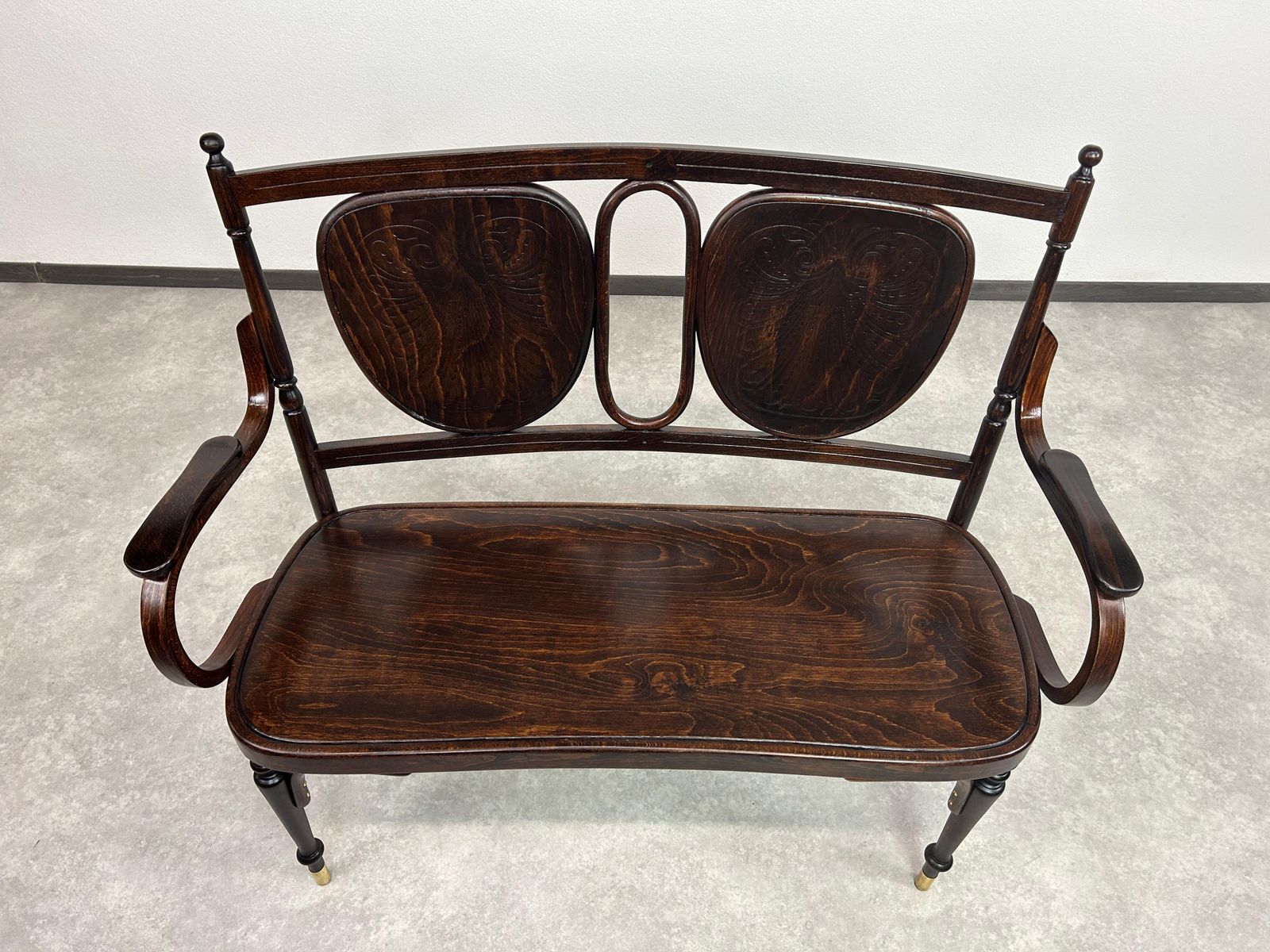 Secession Bentwood Bench By Thonet Mundus photo for sale