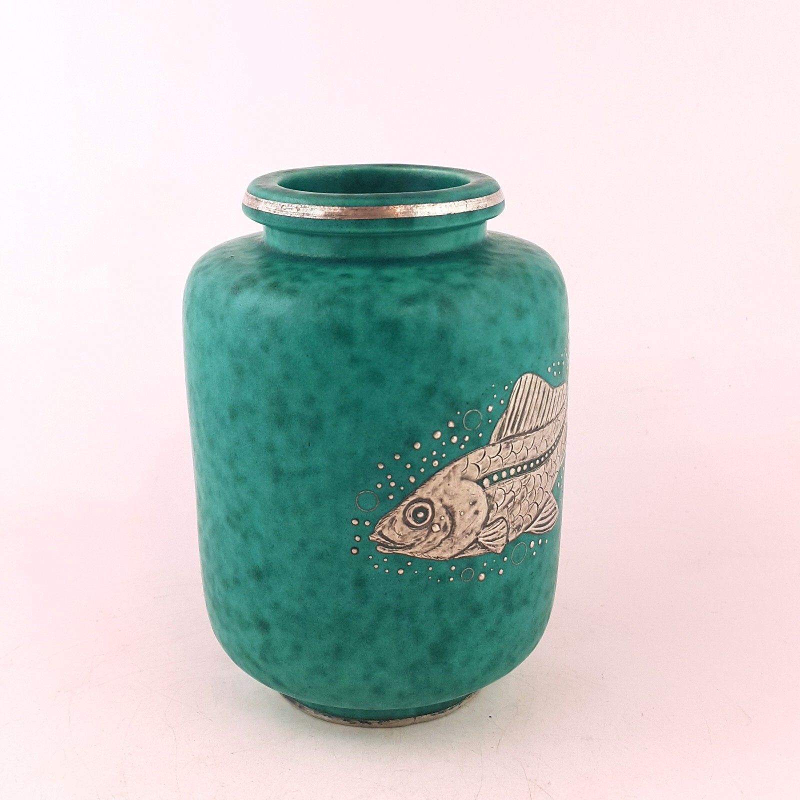 Gustavberg Argenta Medium Fish Vase By Wilhelm Kage 7029 Oa photo furniture