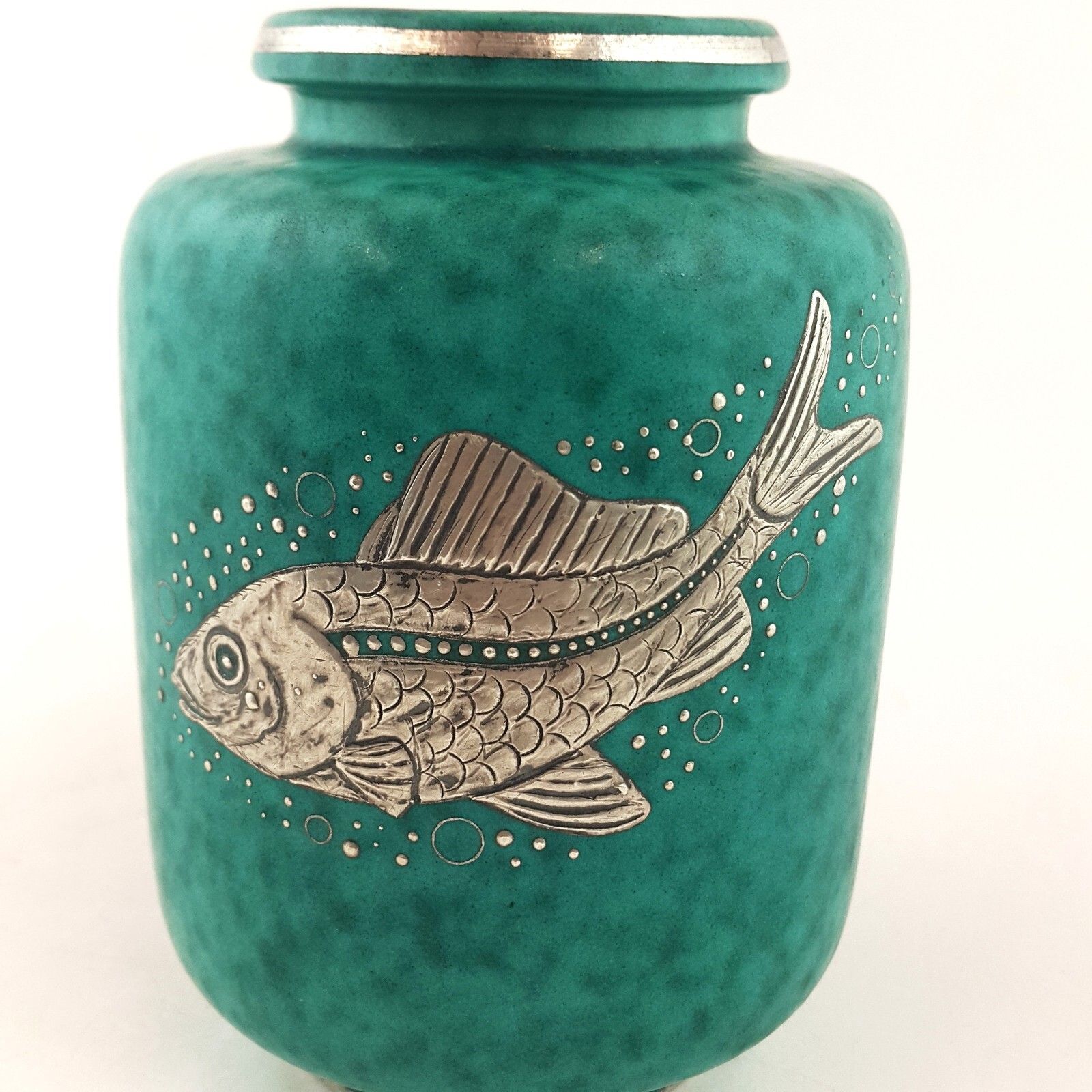 Gustavberg Argenta Medium Fish Vase By Wilhelm Kage 7029 Oa photo vinterior