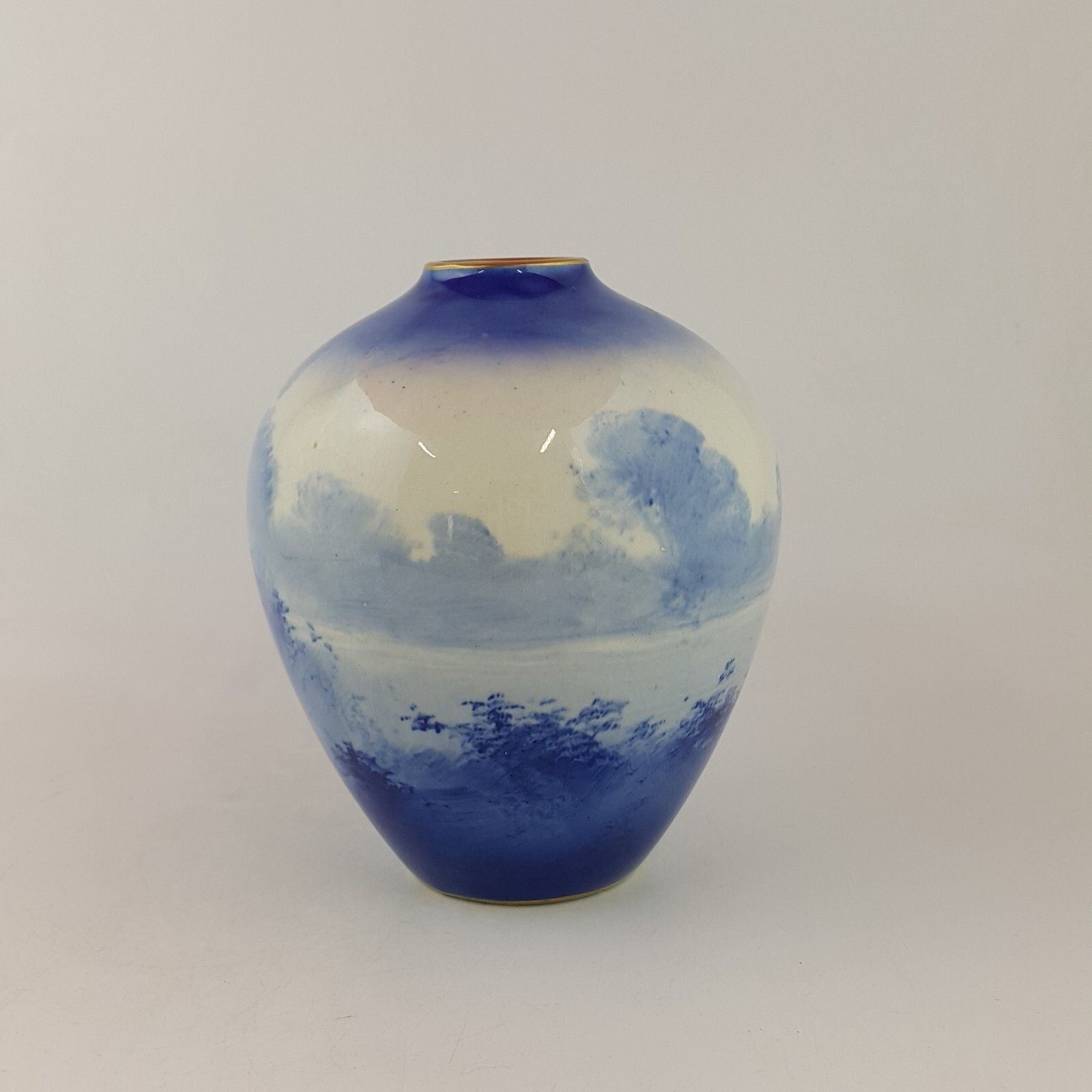 Royal Doulton Blue Children Series Vase 6691 Rd photo 385.0