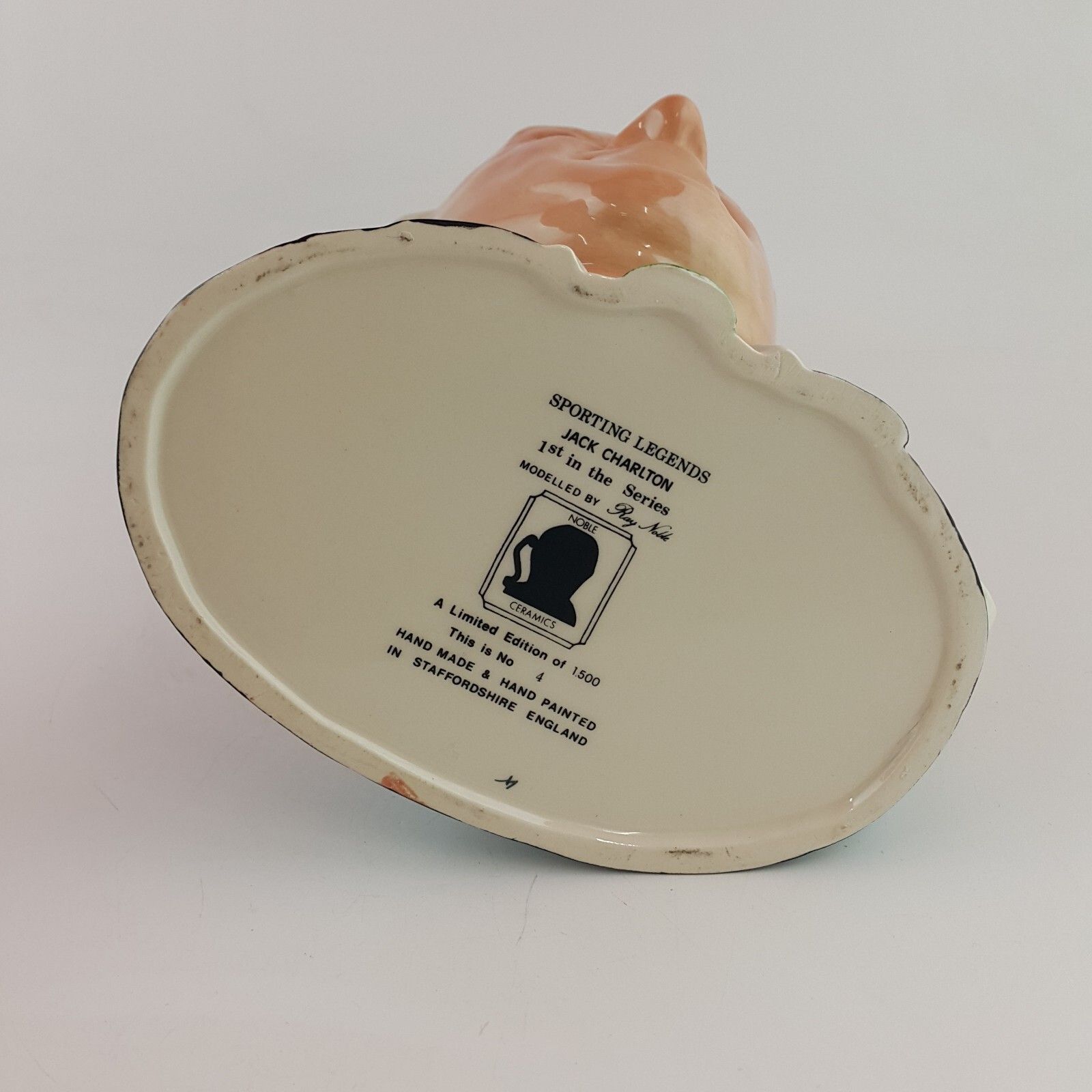 Noble Ceramics Character Jug Jack Charlton Limited Edition 6640 Oa photo for sale