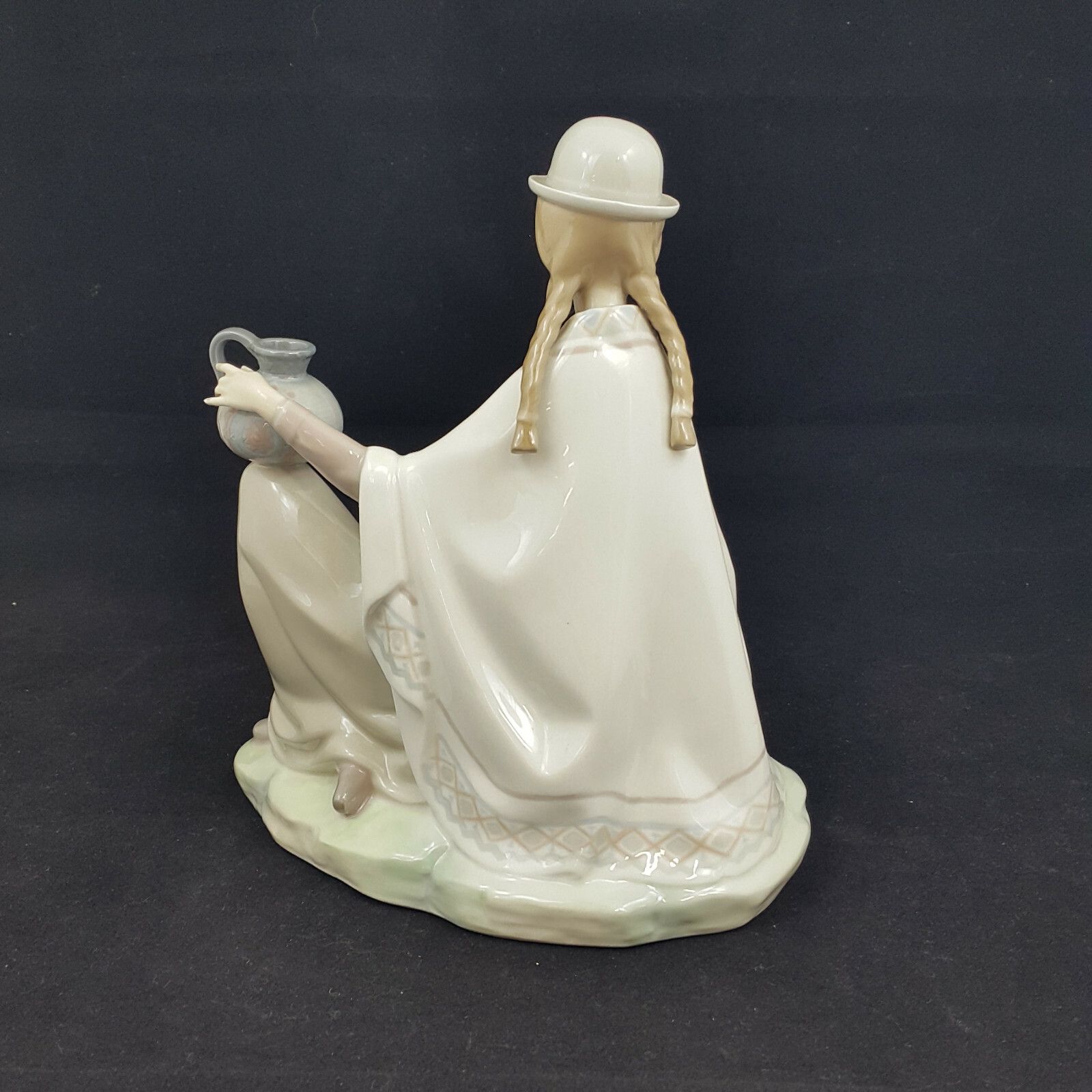 Large Lladro Figurine Peruvian Girl With Baby  Porcelain 4822 Dv L/N photo Home Decor