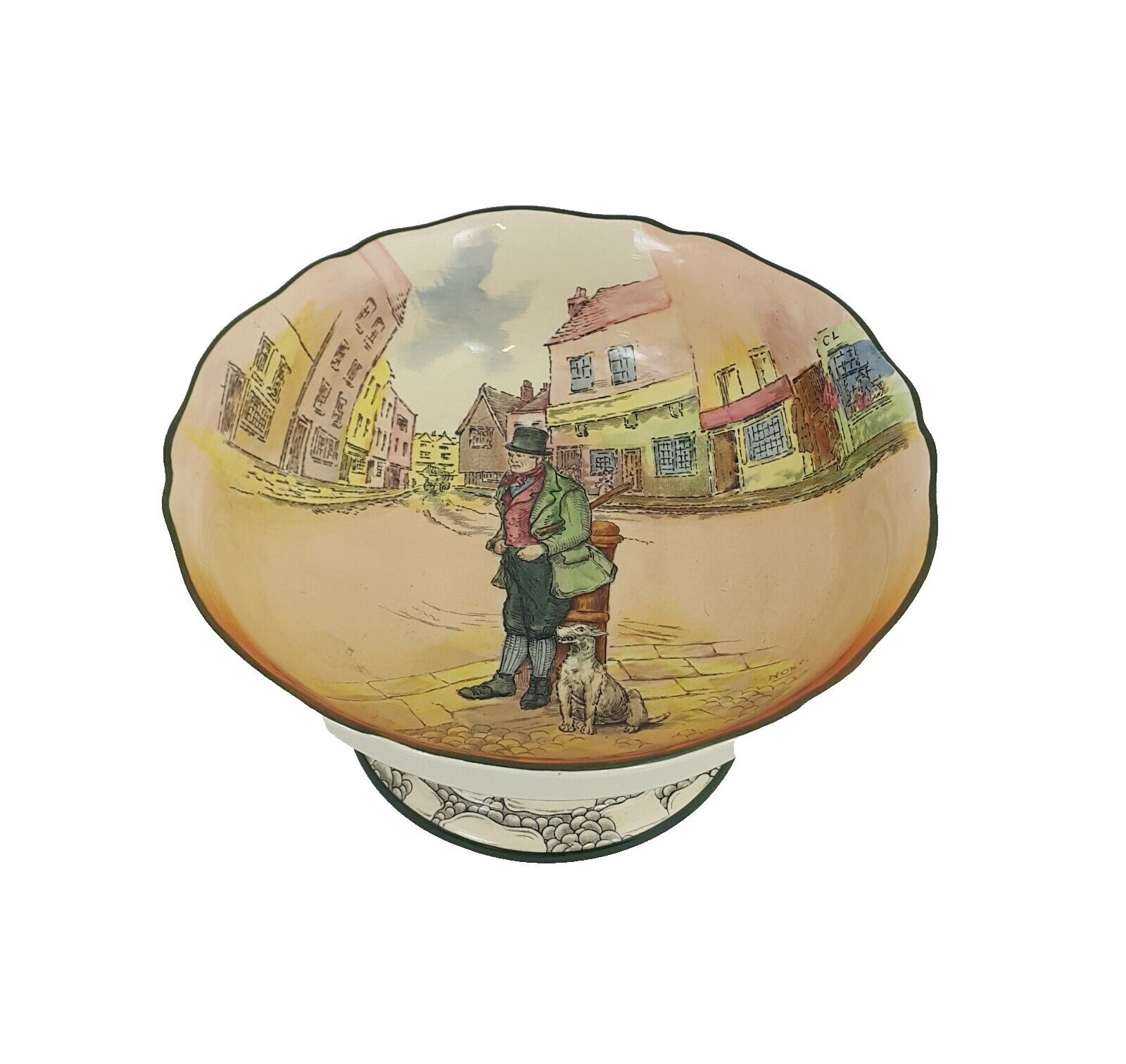Royal Doulton Seriesware D6327 Bill Sykes Pedestal Bowl Rd  5800