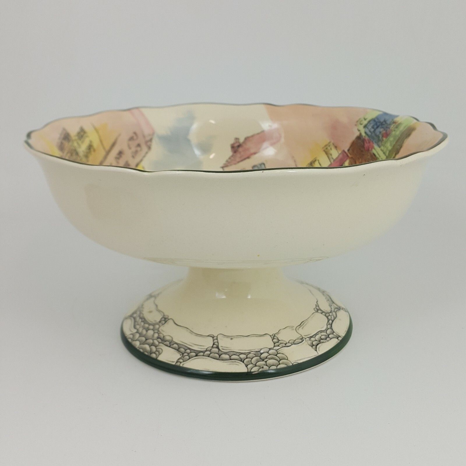 Royal Doulton Seriesware D6327 Bill Sykes Pedestal Bowl Rd  5800 photo Home Decor