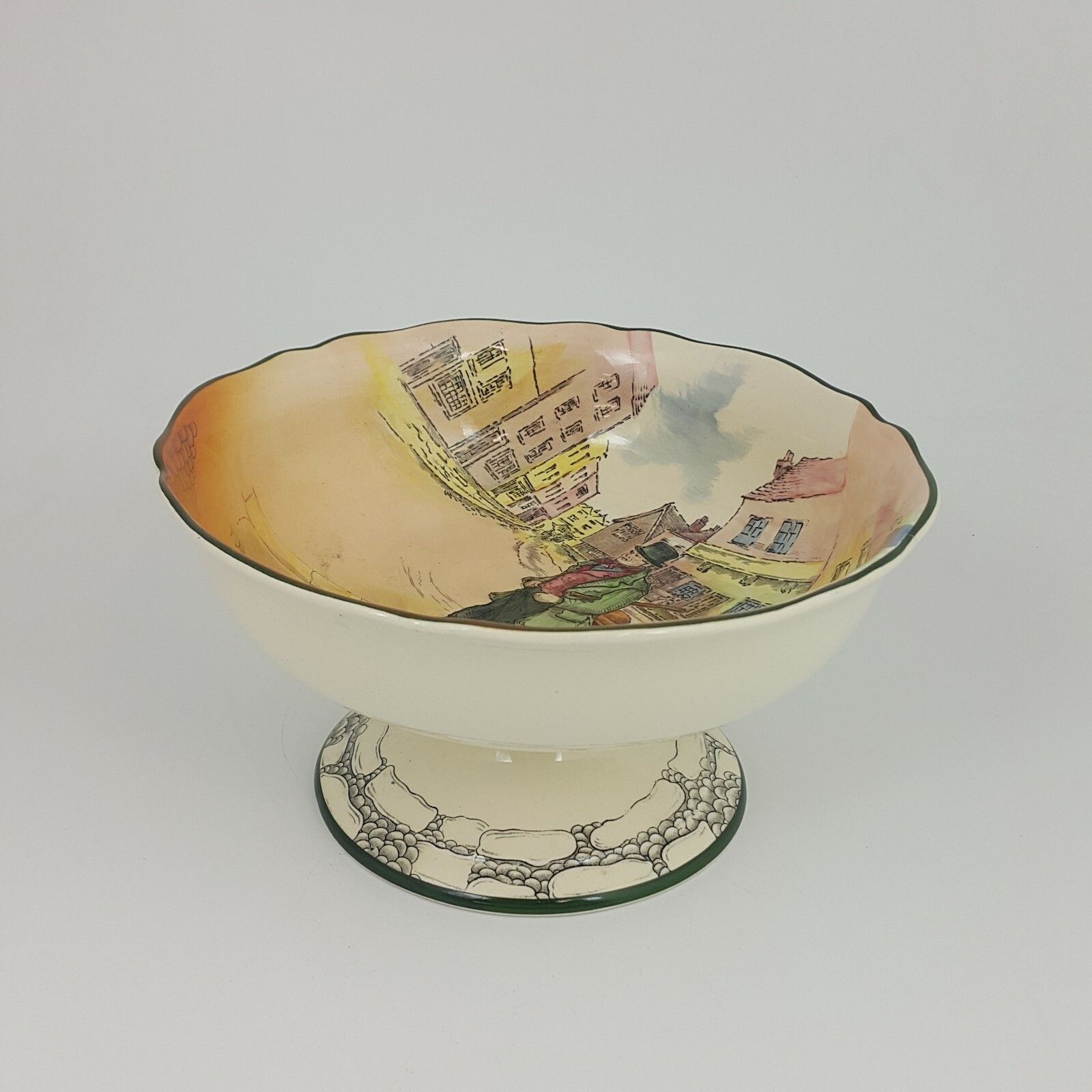 Royal Doulton Seriesware D6327 Bill Sykes Pedestal Bowl Rd  5800 photo buy