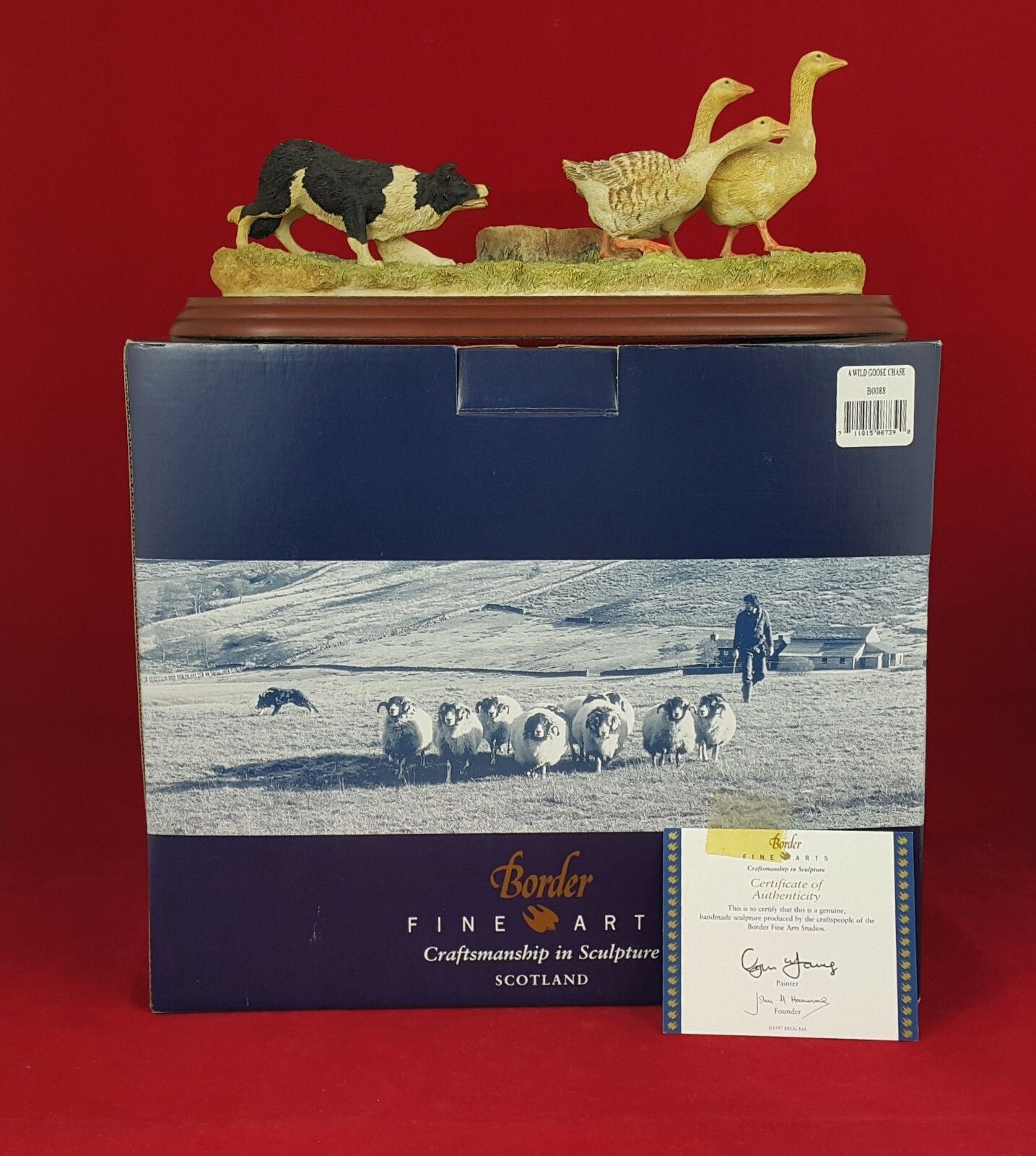 Border Fine Arts A Wild Goose Chase B0088 With Cao Boxed  Bfa 5466 photo for sale