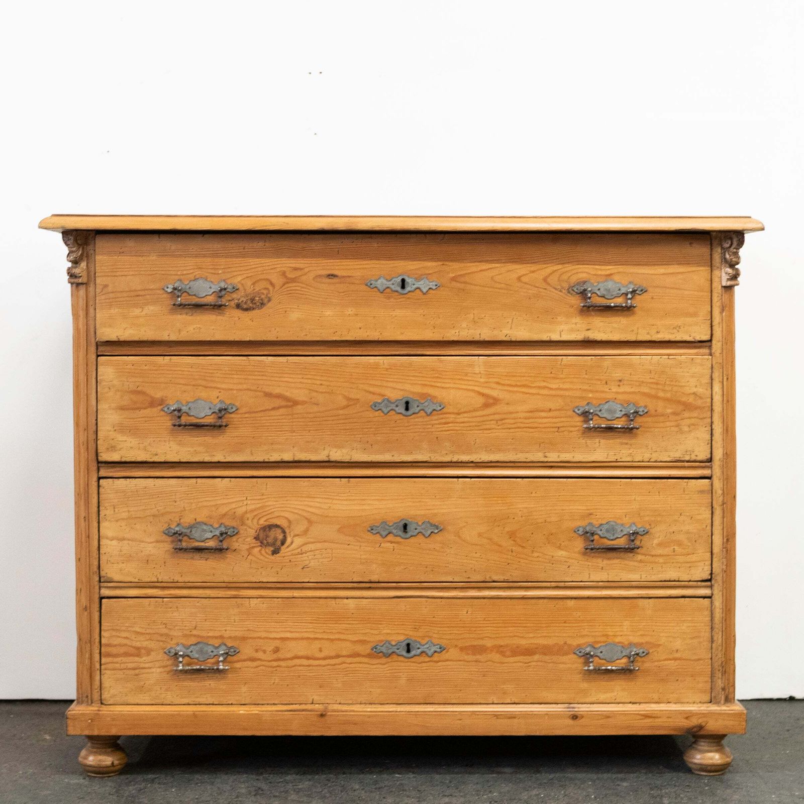 photo for sale Antique Pine Continental Chest Of Drawers