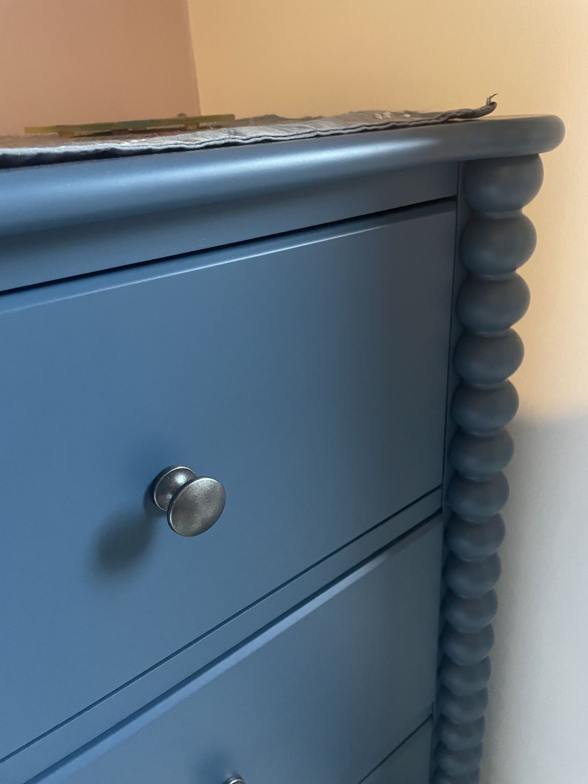 John Lewis Bobbin Chest Of Drawers Blue photo vintage