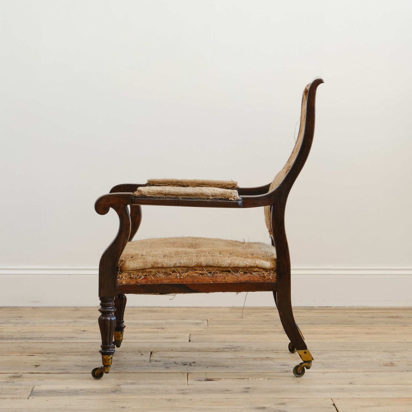 Mid 19th Century Rosewood Open Armchair C1840 photo Furniture