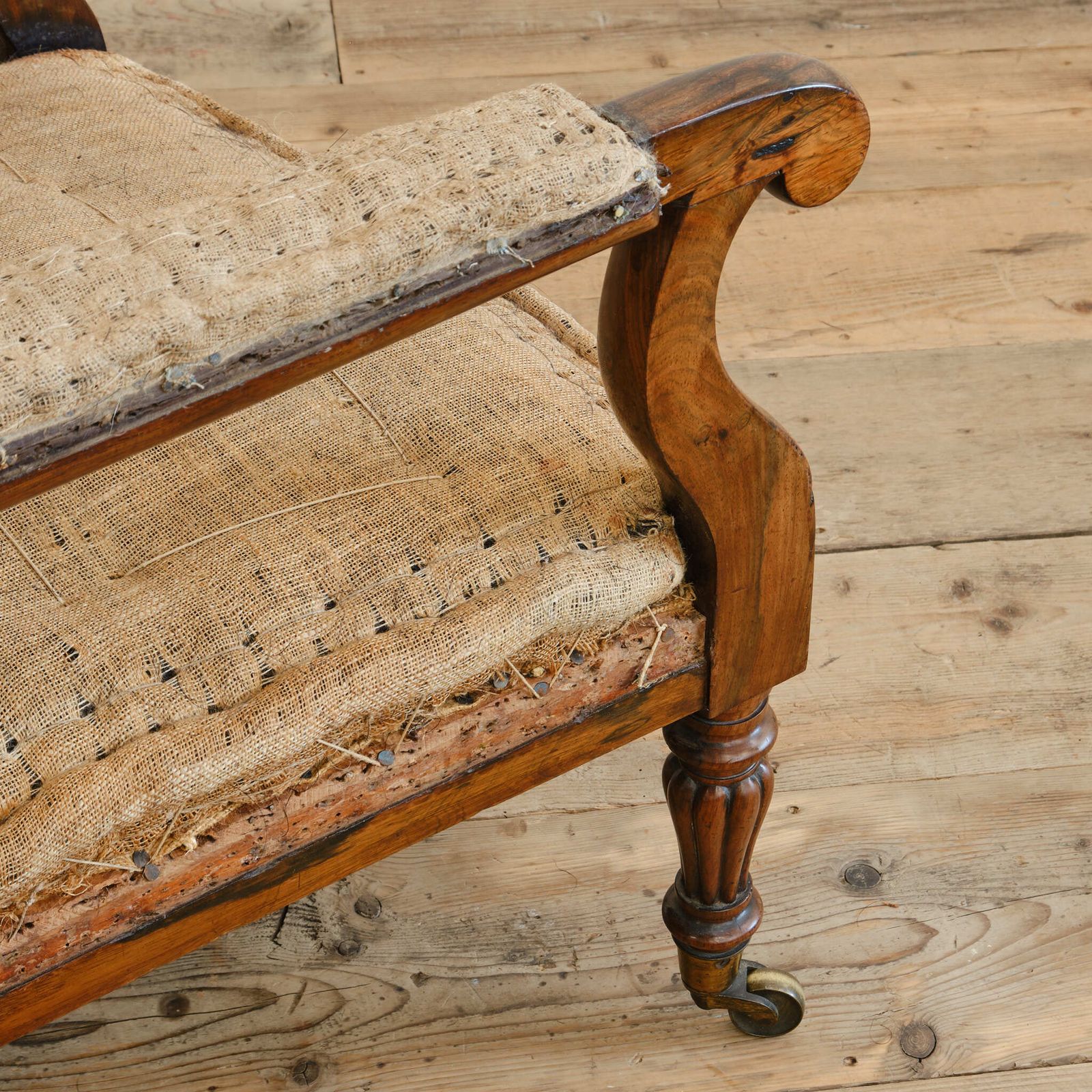 1600.0 Mid 19th Century Rosewood Open Armchair C1840 photo