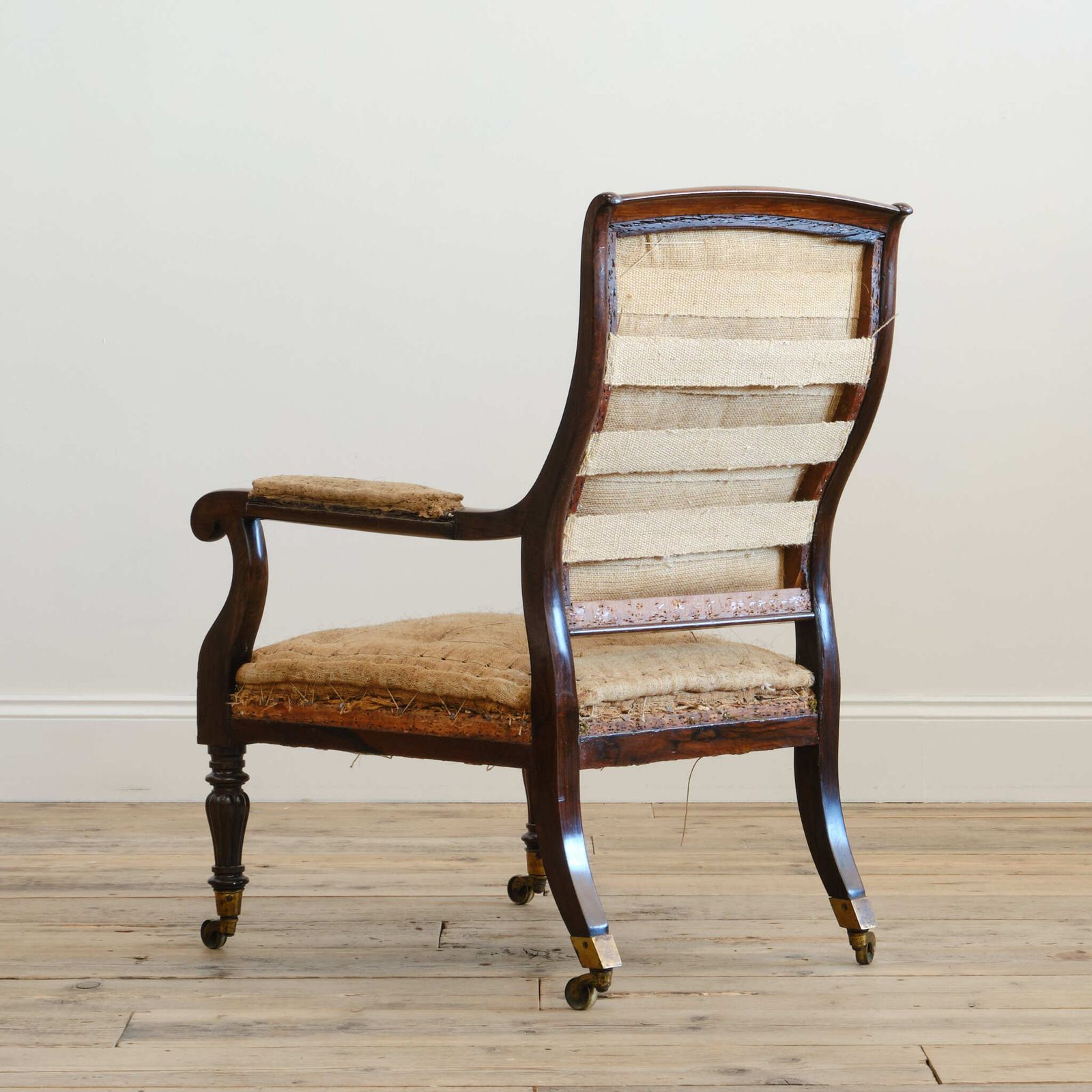 photo vinterior Mid 19th Century Rosewood Open Armchair C1840