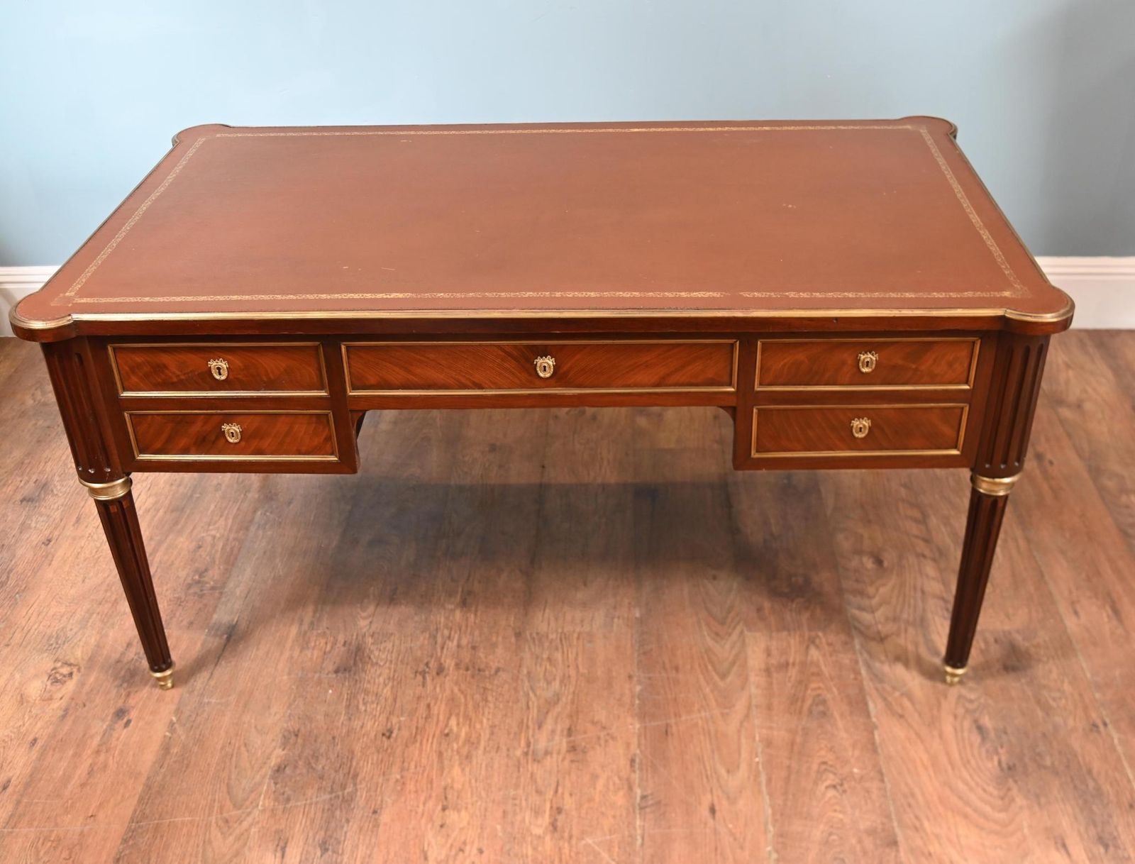 2650.0 French Empire Bureau Plat Desk 1880 Directoire photo