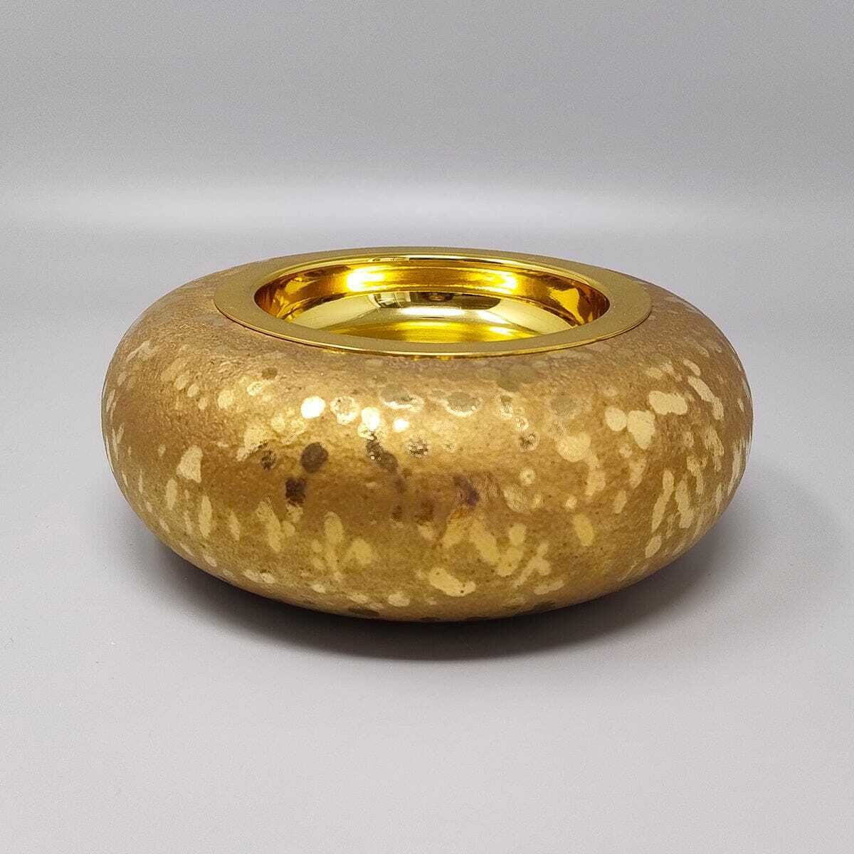 1970s Exquisited Handcrafted Smoking Set In Ceramic And Gold Leaf. Made In Italy photo buy