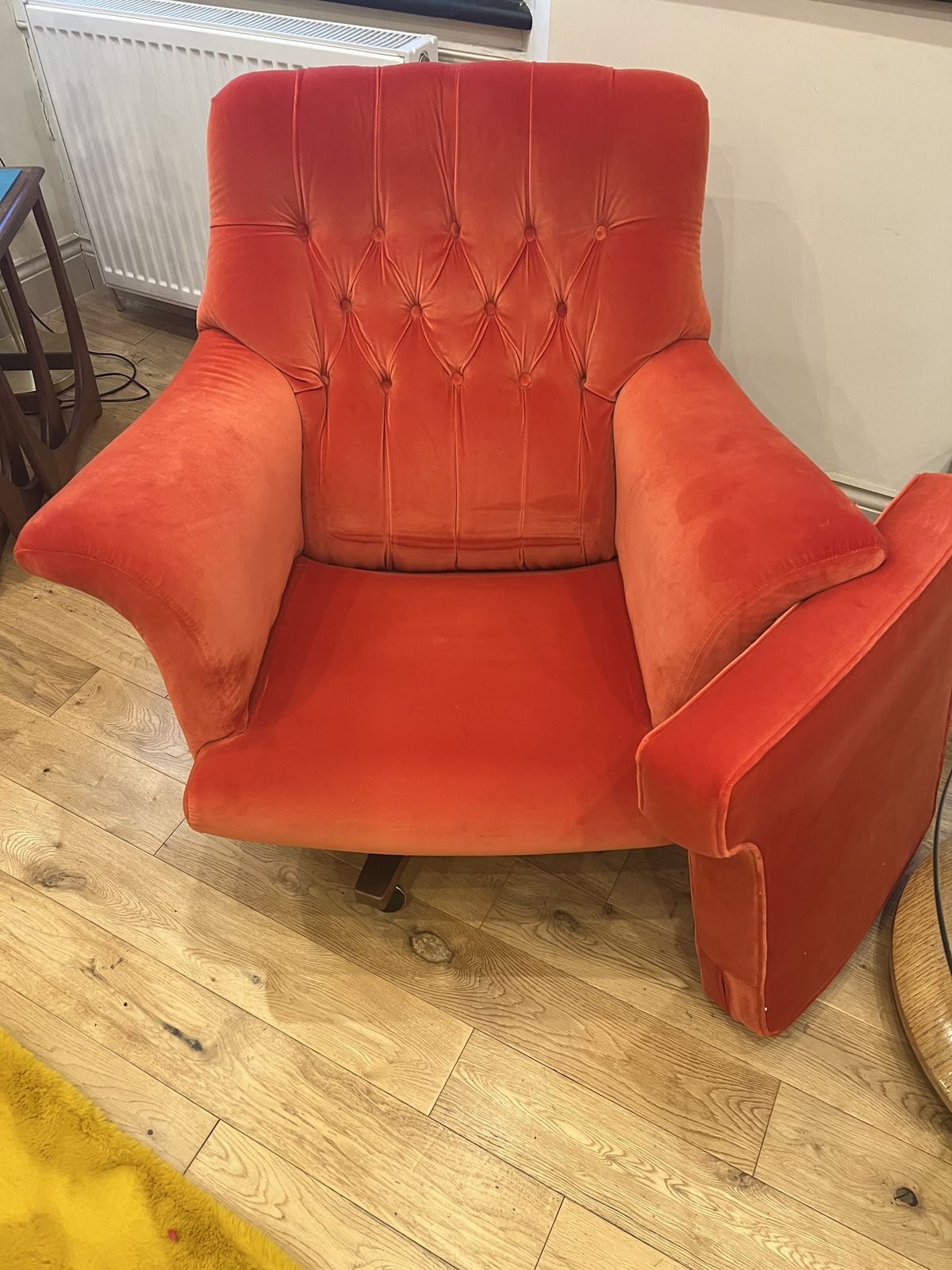 Late 1960’s G Plan “Comfort Lover” Swivel Armchair photo for sale