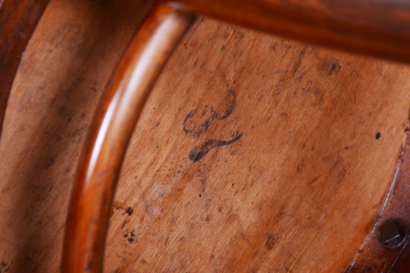 Restored Art Deco Chair, By Thonet, Beech, Revived Polish, Czech, 1920s photo vintage