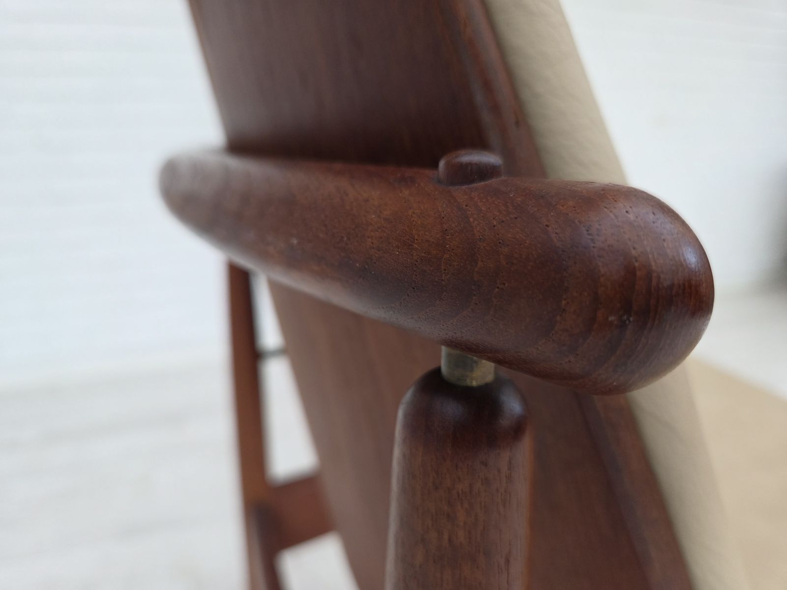 1960s, Danish Design By Arne Vodder, Set Of 3 Chairs, Teak Wood, Furniture Leather. photo buy
