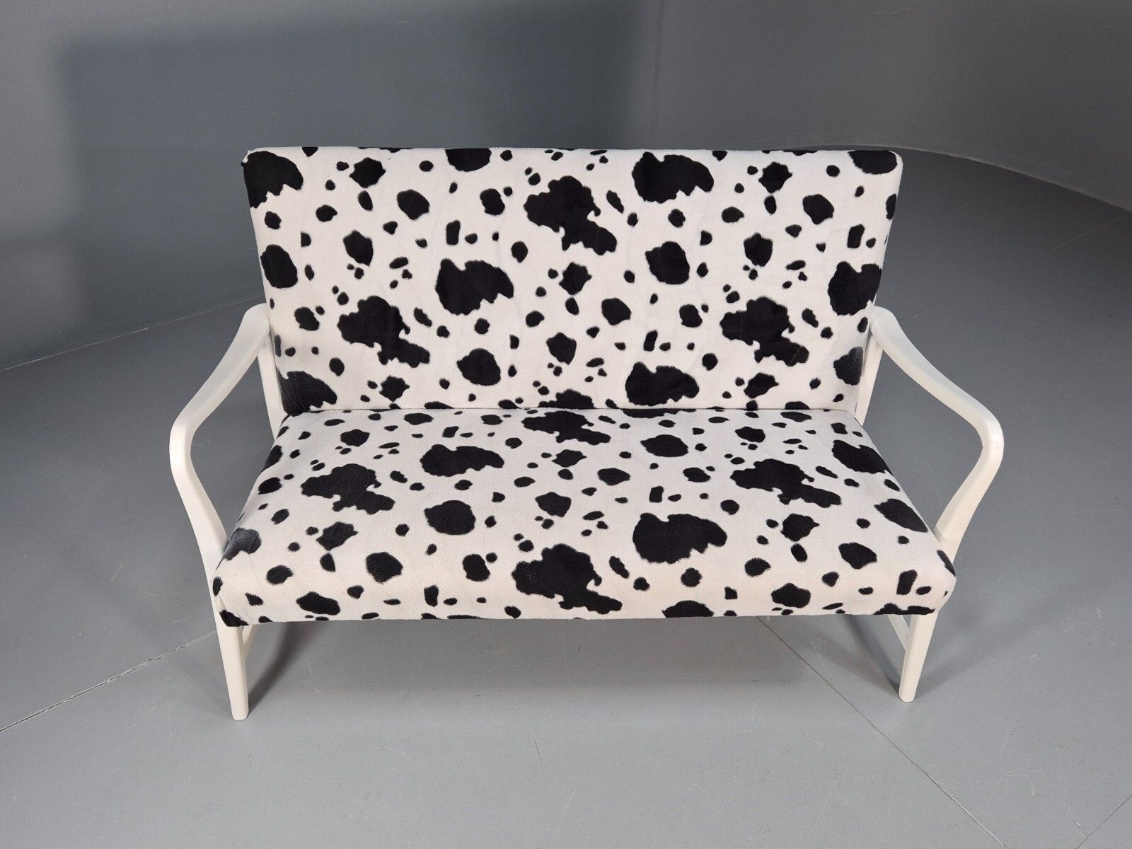 Vintage Danish Mid Century Sofa Cow Print Retro 1950s Mcm Eb9393 M2ss photo furniture