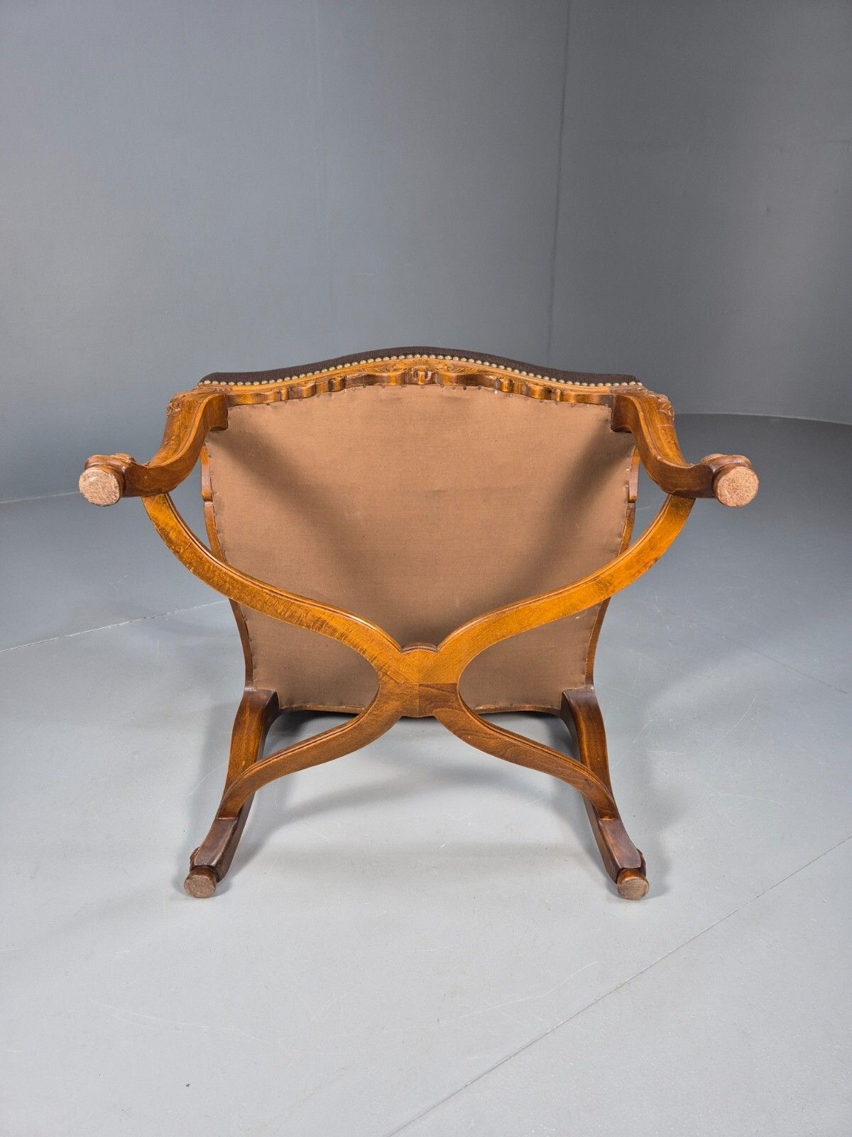 Furniture Vintage Danish Lounge Brown Floral Oak 17th Century Style Eb8996 Vclo photo
