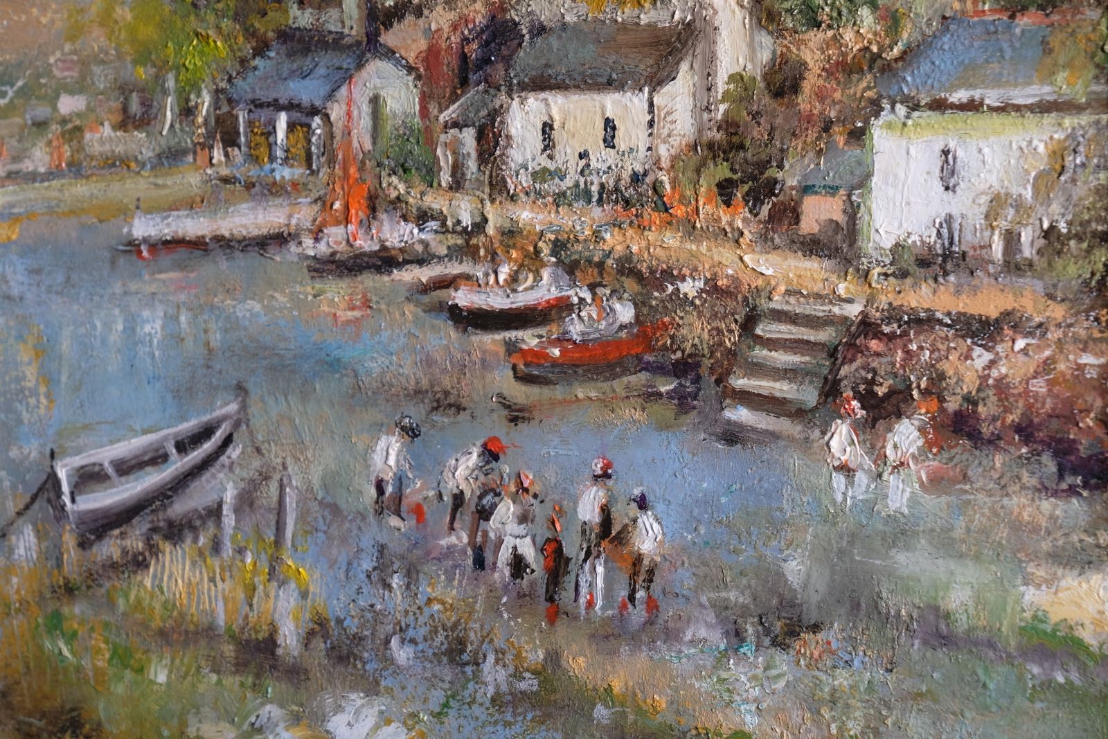 photo furniture Oil On Canvas By Ira Englefield   Life On The River
