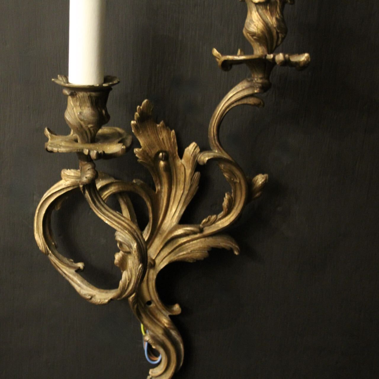 French Gilded Bronze Antique Wall Sconces photo 875.0