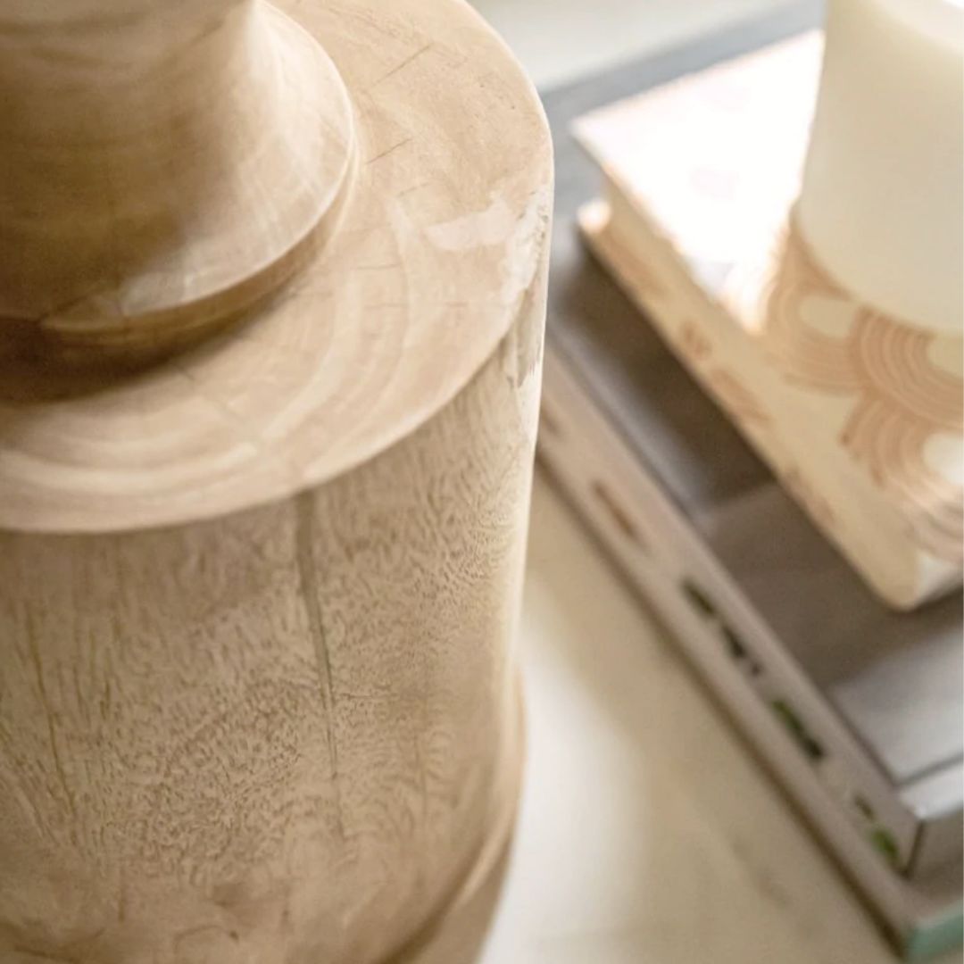 Reclaimed Wood Column Lamp | No 32 photo for sale