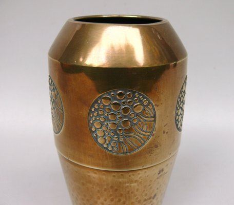 Art Noveau Brass Vase From Wmf, 1890s photo Home Decor