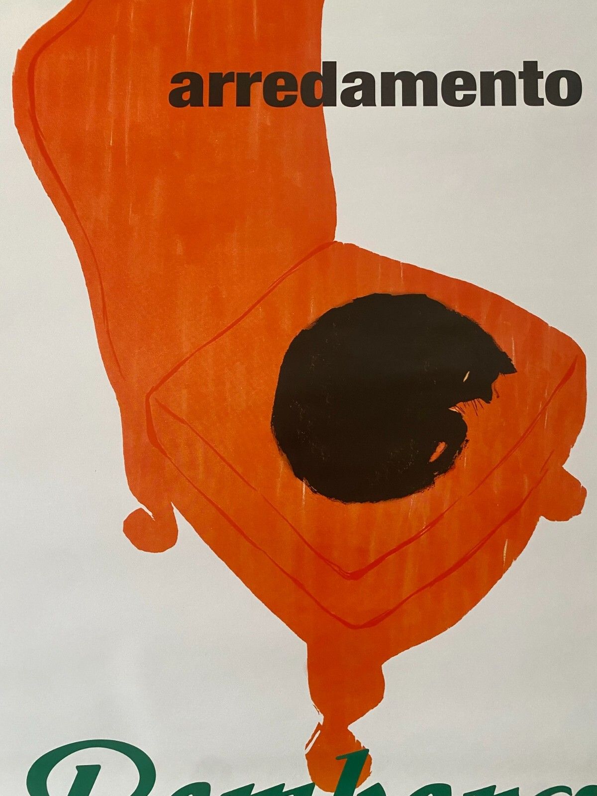photo vinterior Rene Gruau, C.A. 1970s   Arredamento Bemberg   Original Advertising Vintage Poster Printed In Offset Lithography   C.A. Cm 140 X 100