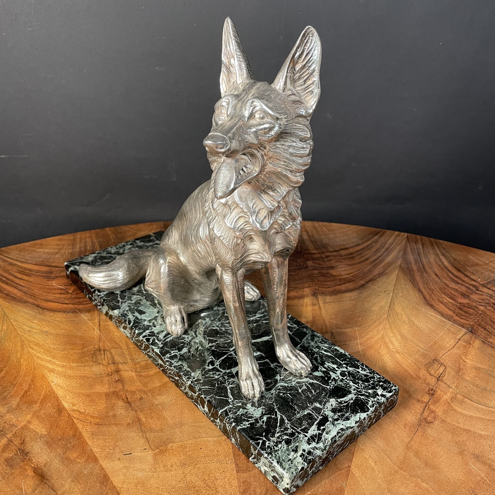 A Large French Art Deco Figure Of A Dog photo furniture